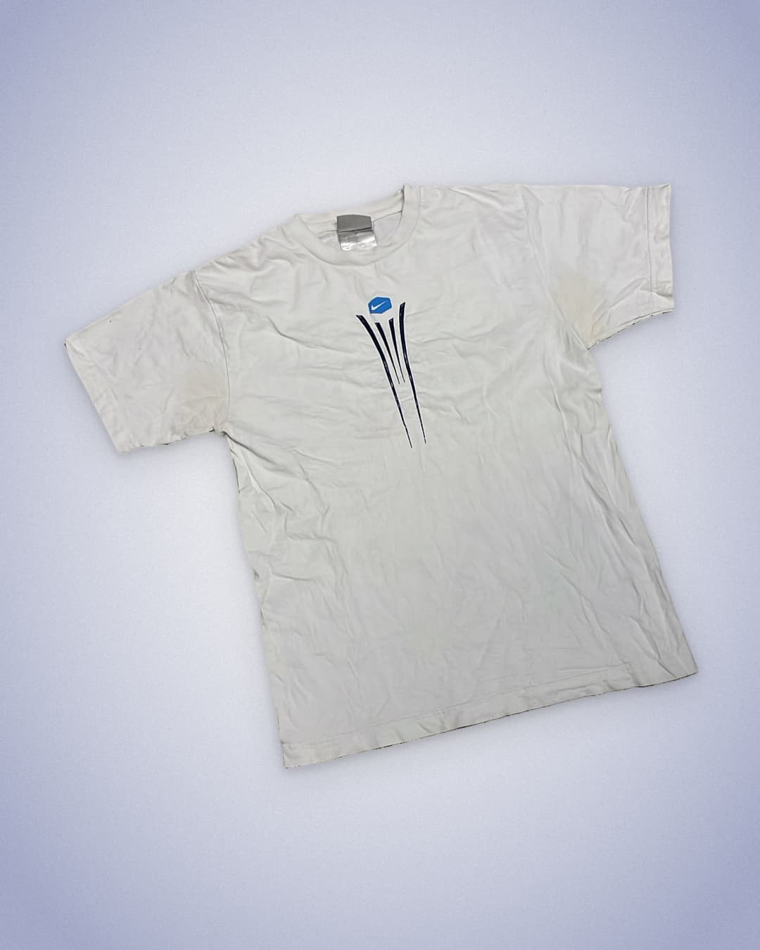 Nike Hex T-Shirt White/Navy — 2