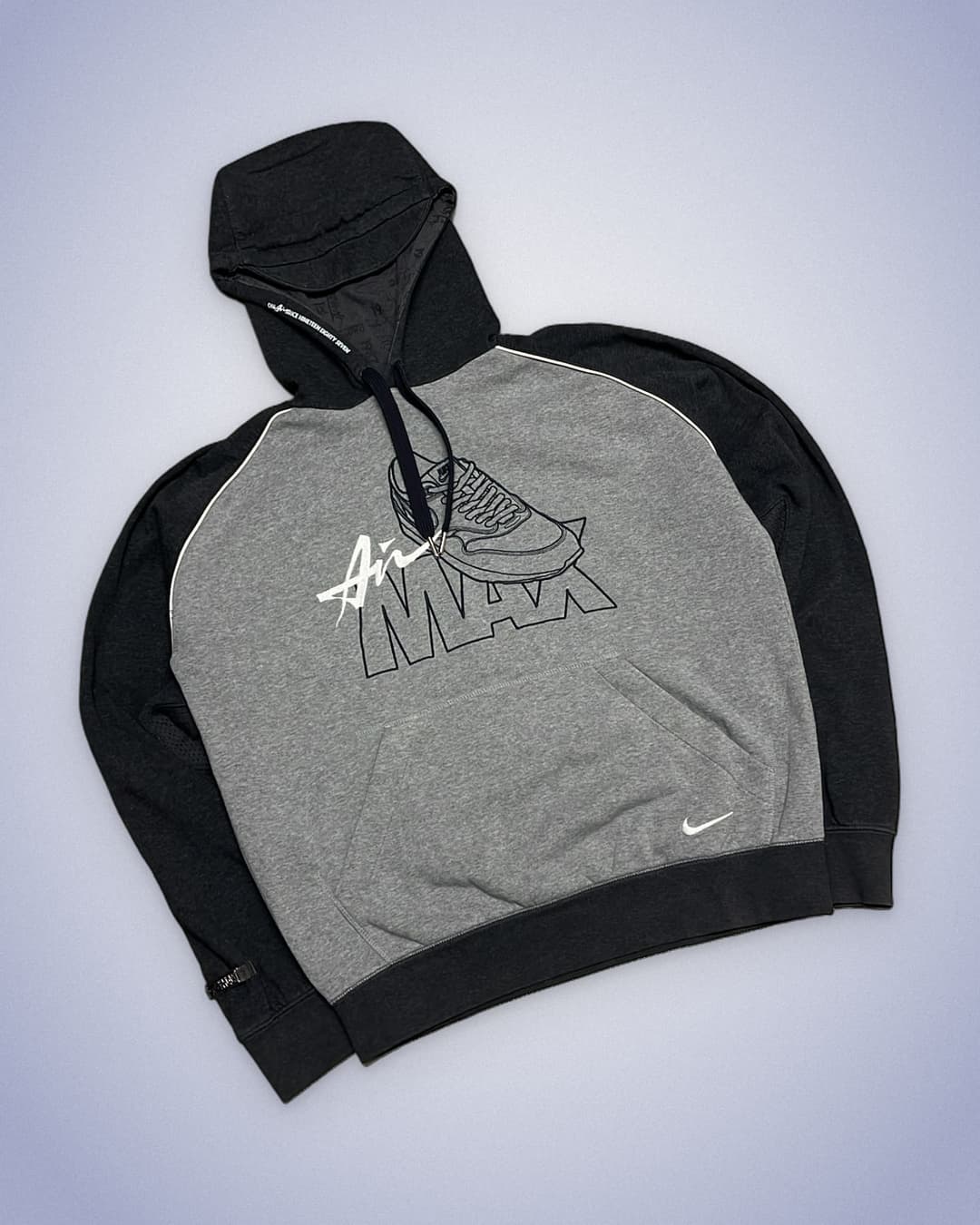 Nike Airmax Hoodie Grey/Black — 2
