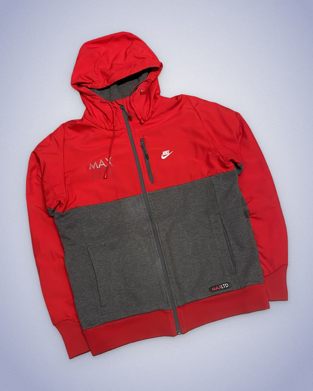 Nike Airmax LTD Zip-Up Red/Grey — 2