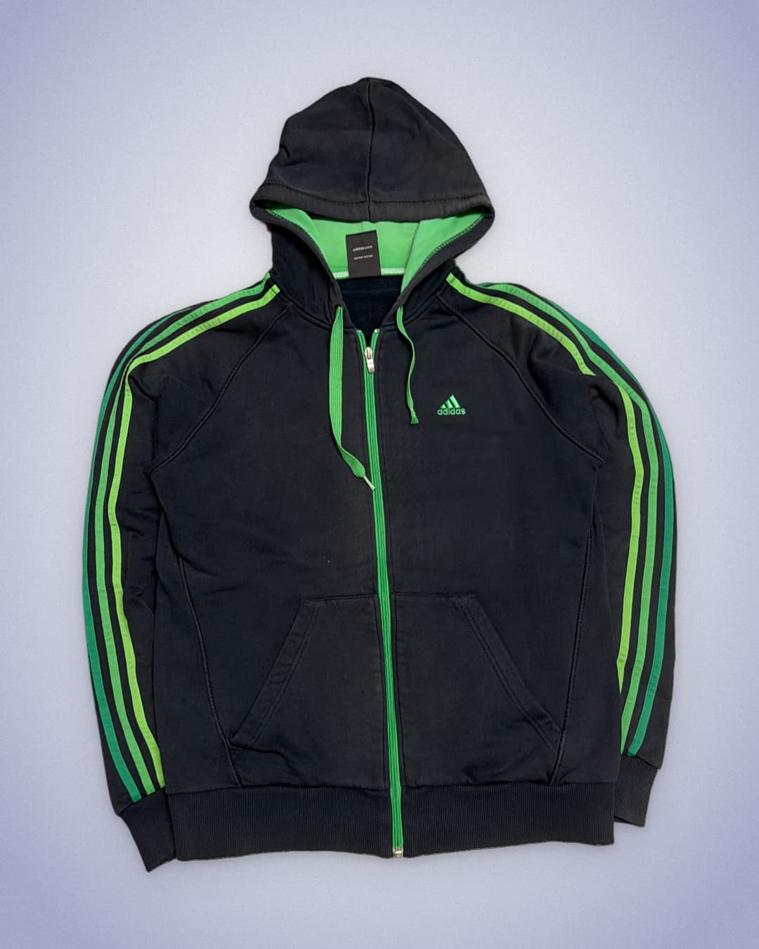 Adidas PE Zip-Up Black/Green — 2