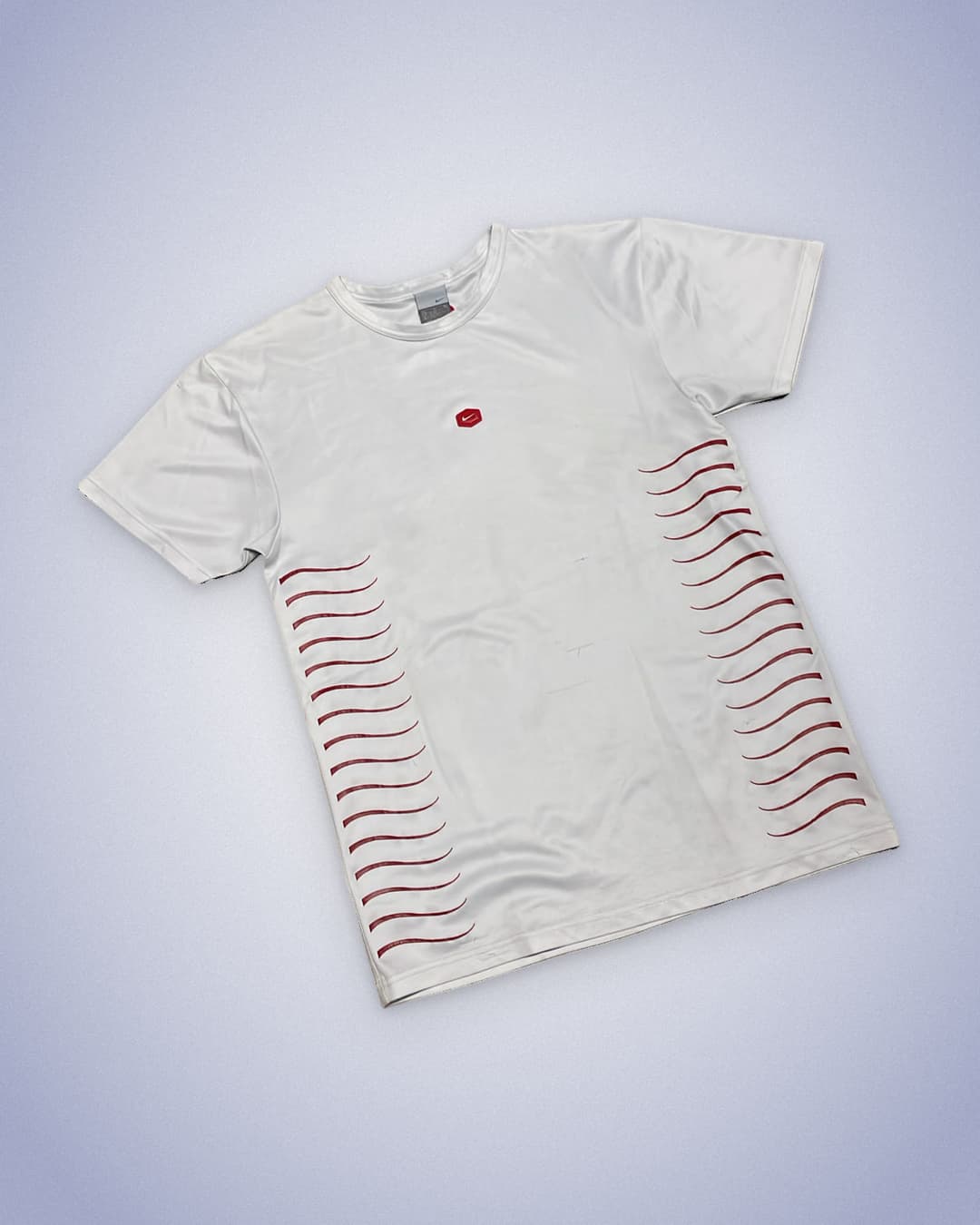 Nike Hex T-Shirt White/Red — 2