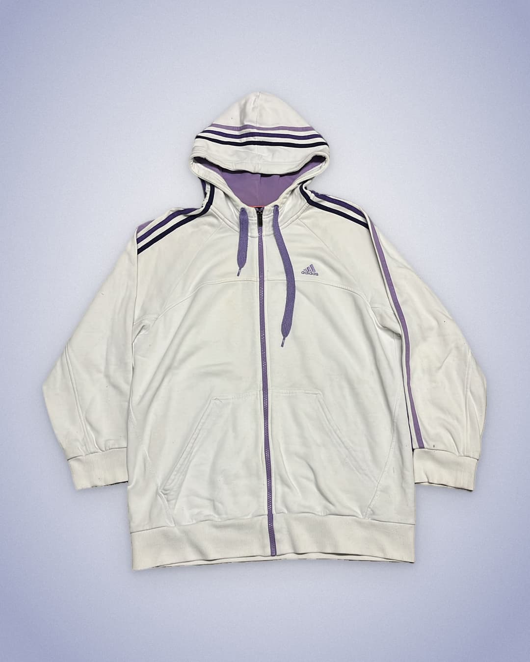 Adidas PE Zip-Up White/Violet — 1