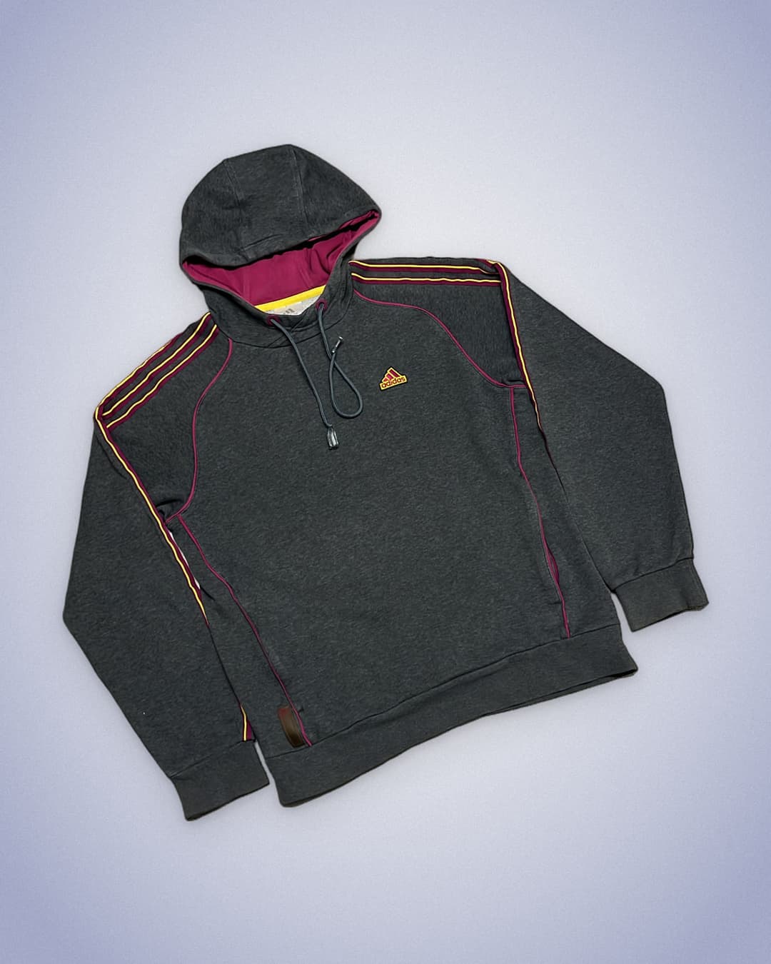 Adidas Basic Hoodie Grey/Purple — 2