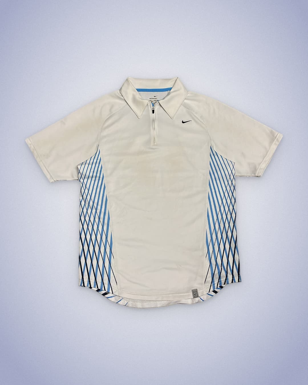 Nike Poloshirt White/Blue — 1