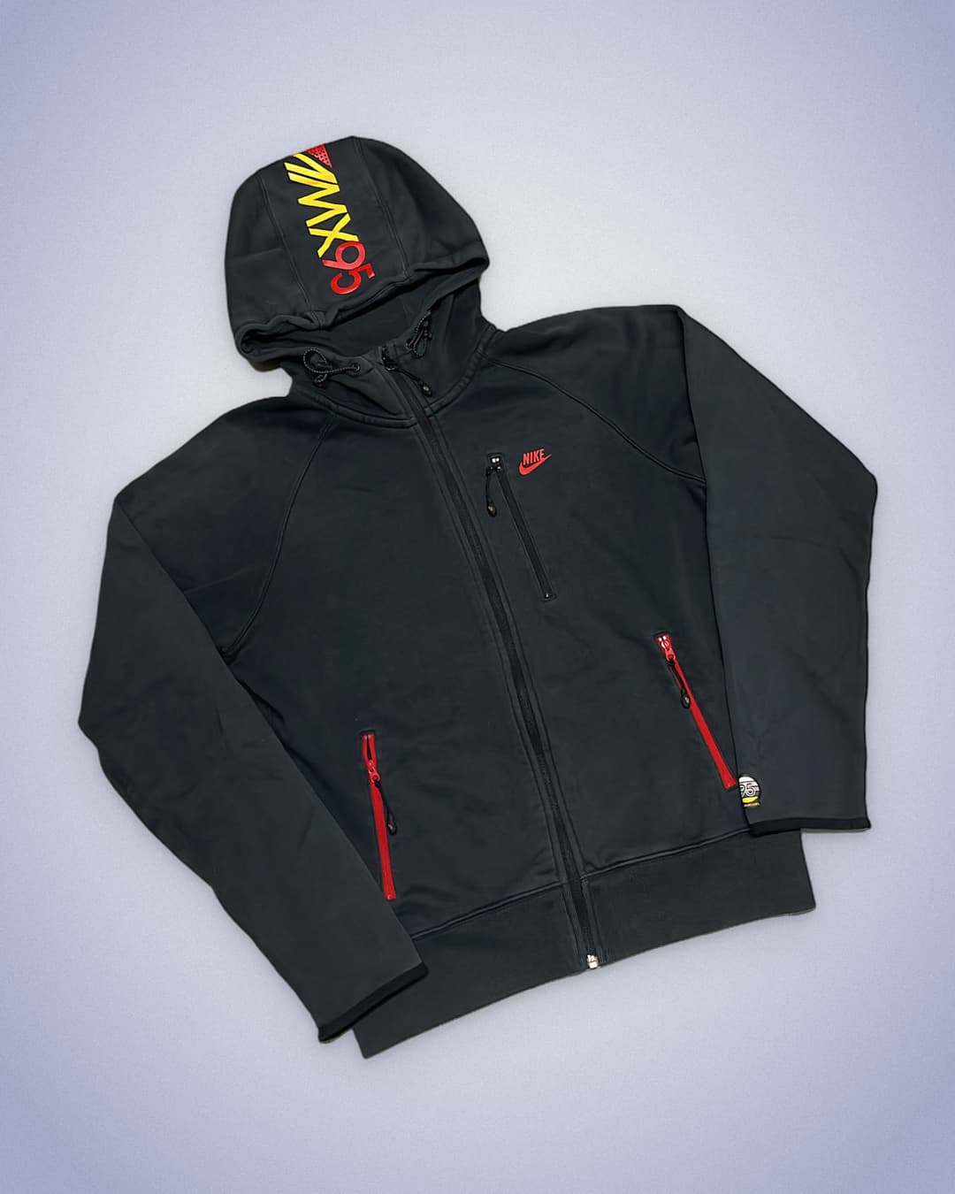 Nike Airmax 95 Zip-Up Black/Red — 2