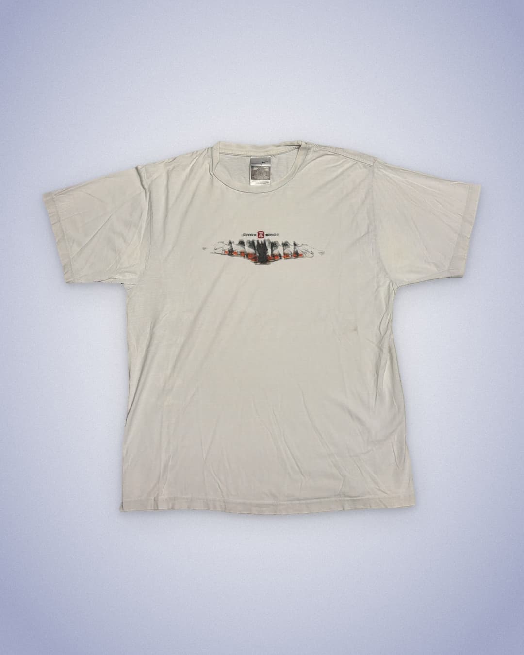 Nike Shox T-Shirt White/Red — 1