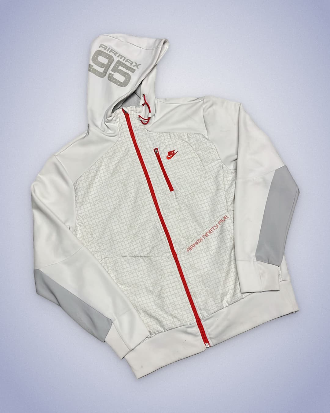 Nike Airmax 95 Zip-Up White/Blue — 2