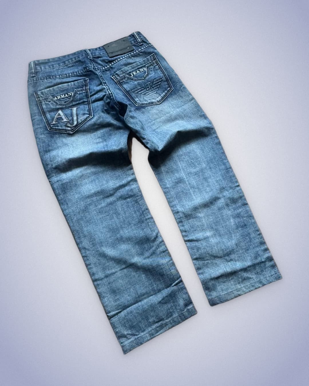 Armani Big Print jeans Blue — 1