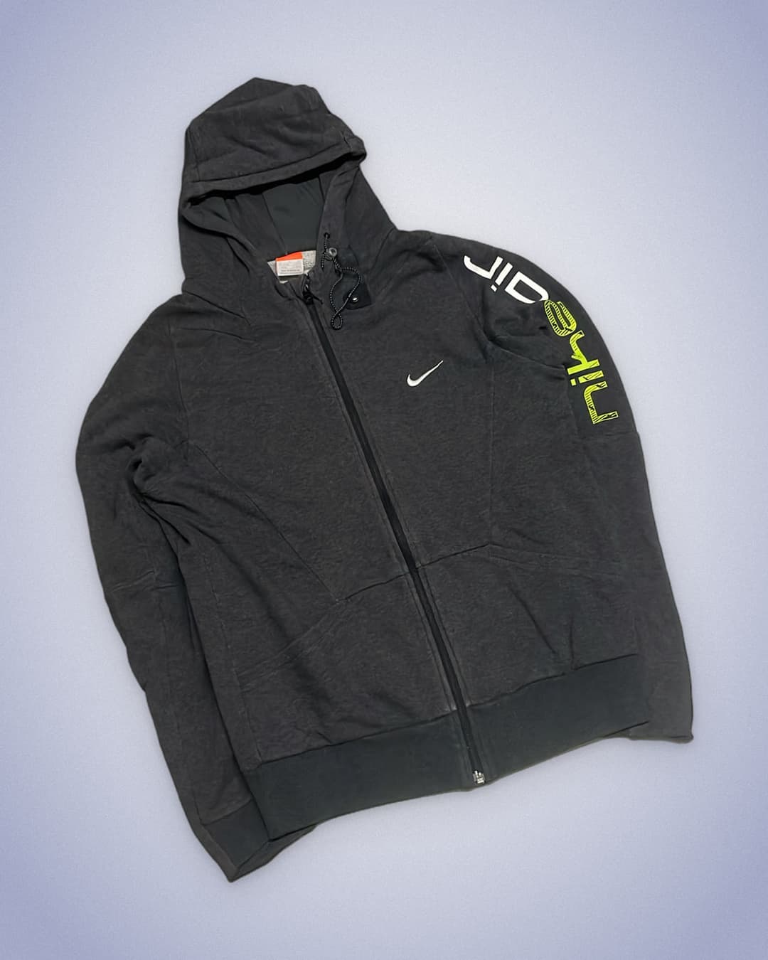 Nike Air Zip-Up Dark-Grey/Neon-Green — 2
