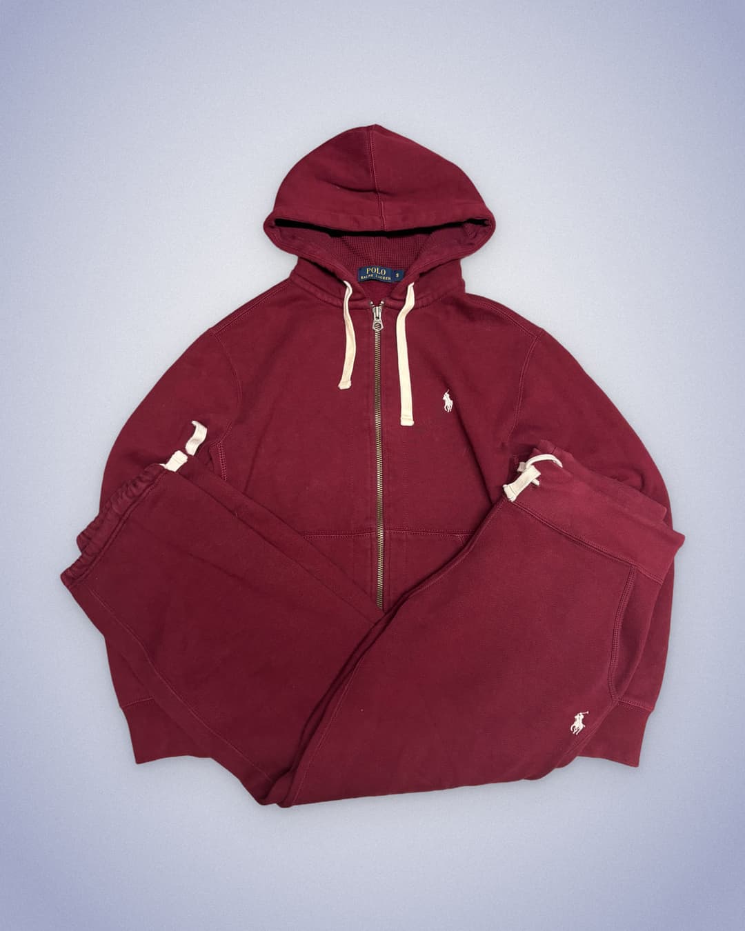 Ralph Lauren Drawstring Tracksuit Burgundy — 1