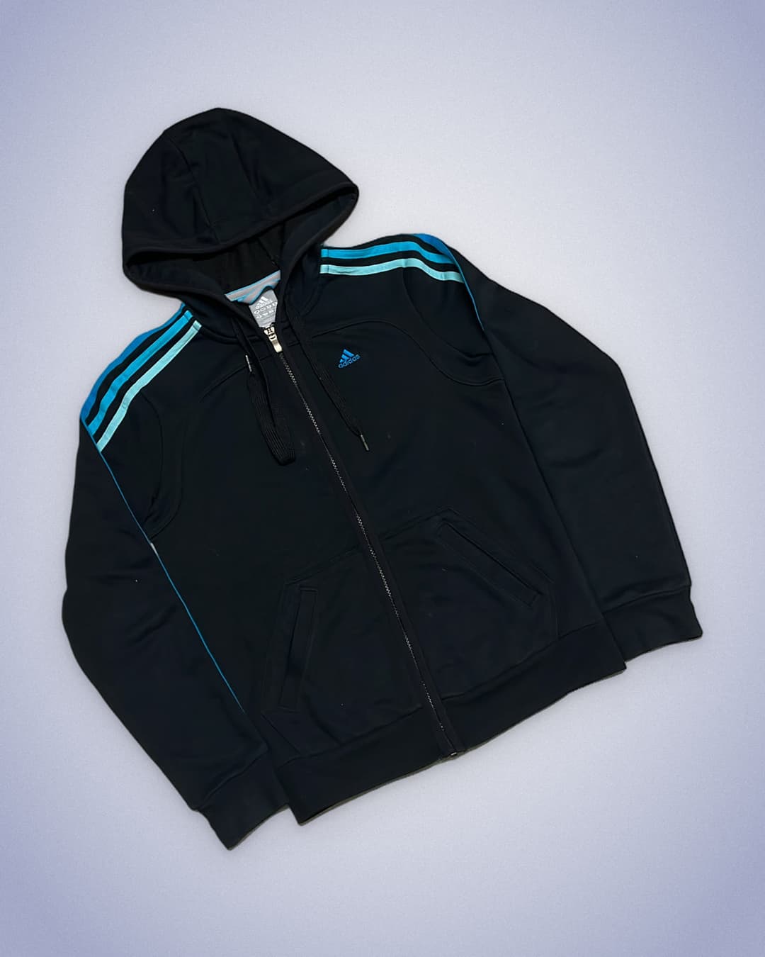 Adidas PE Zip-Up Black/Blue — 2