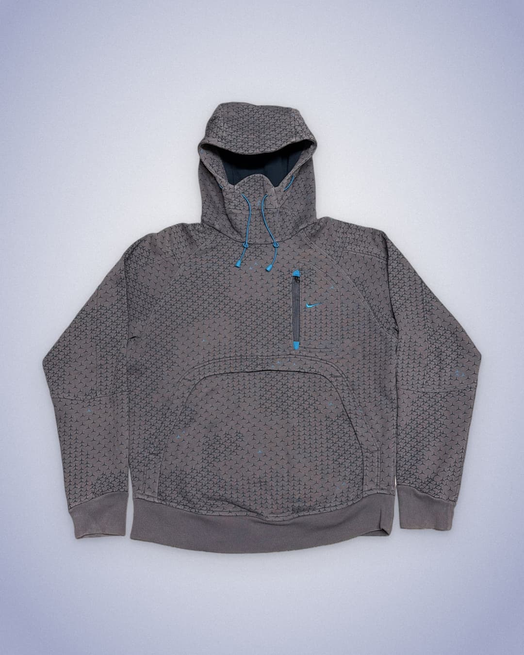 Nike Crowfeet Hoodie Grey/blue — 1