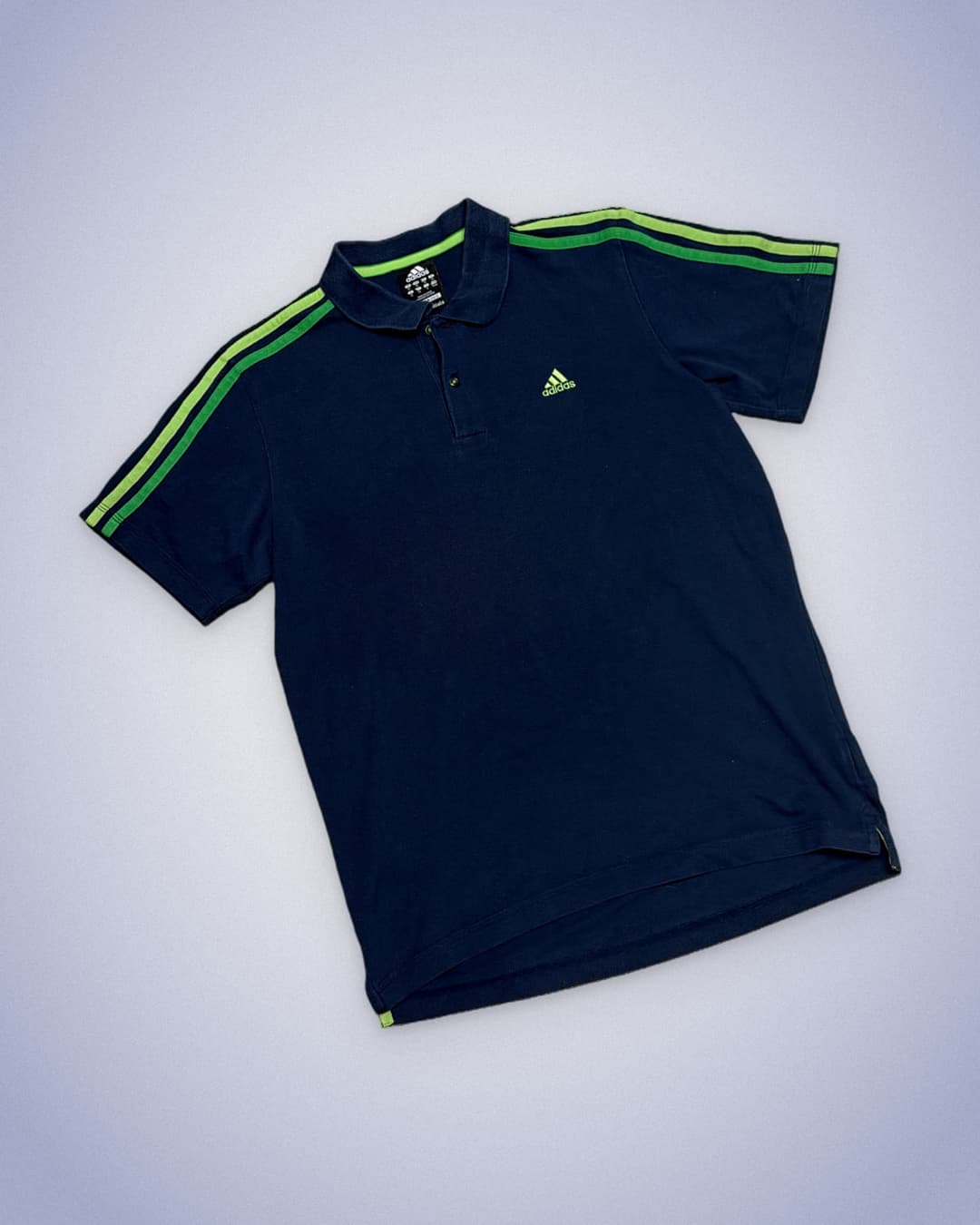 Adidas PE Poloshirt Navy/Green — 1