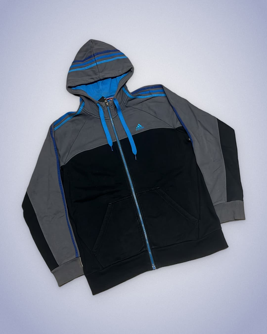 Adidas PE Tracksuit Black/bleu/grey — 2
