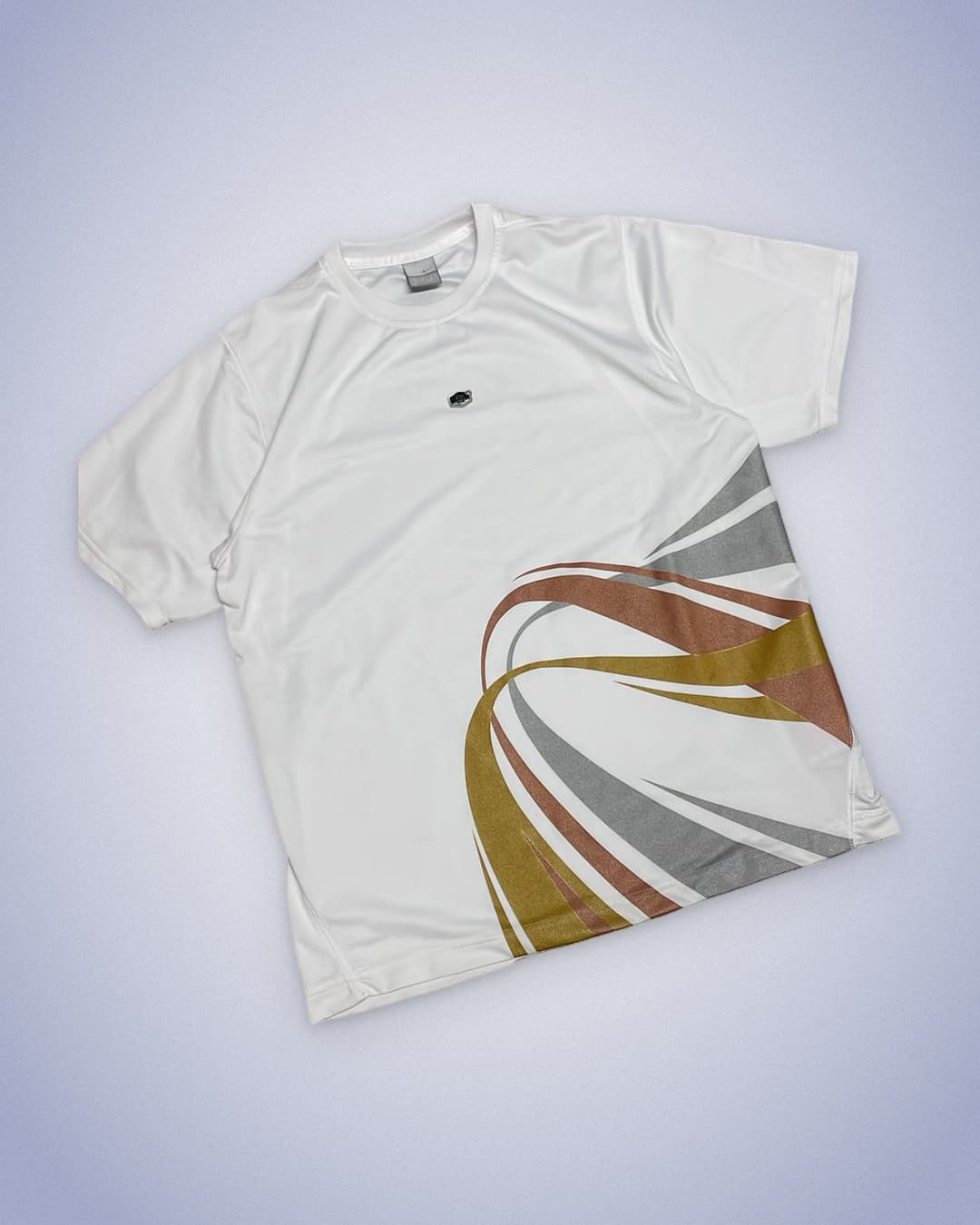Nike Tn T-Shirt White/Gold — 2