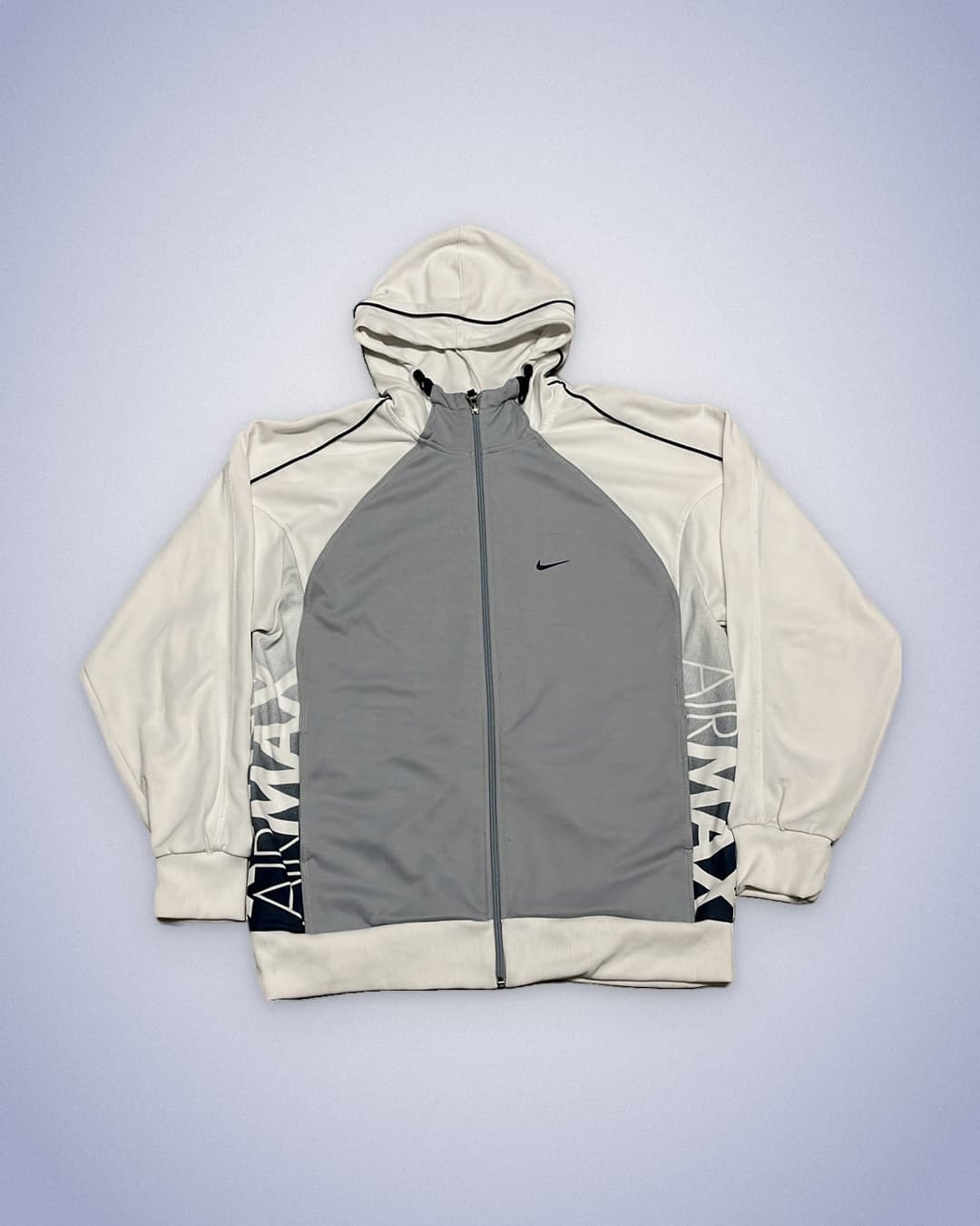 Nike Airmax Zip-Up White/Navy — 1