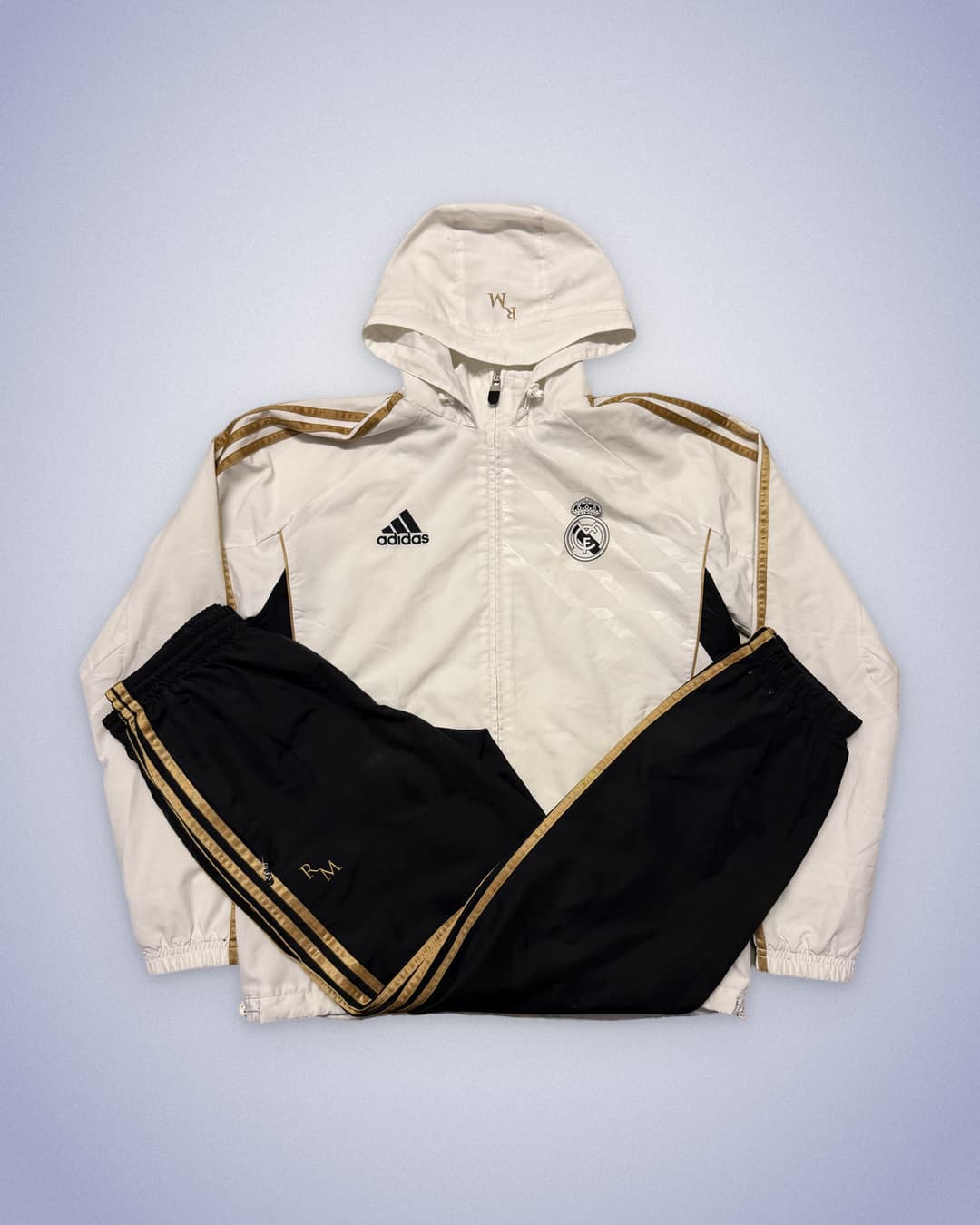 Adidas Real Madrid Football Tracksuit White — 1