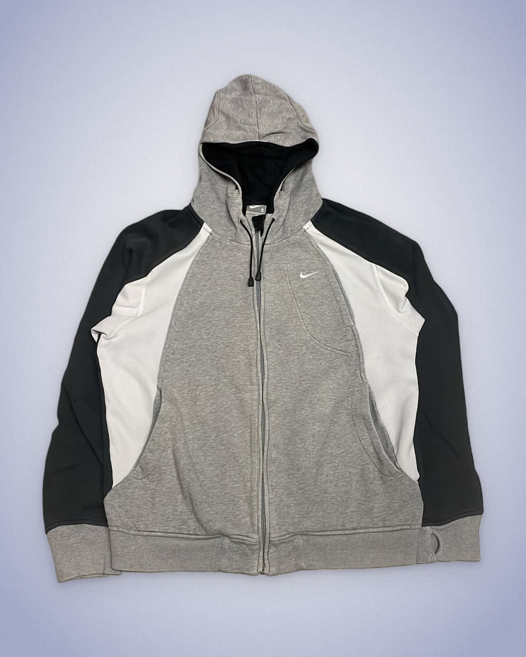 Nike Shox Zip-Up Grey/White — 1