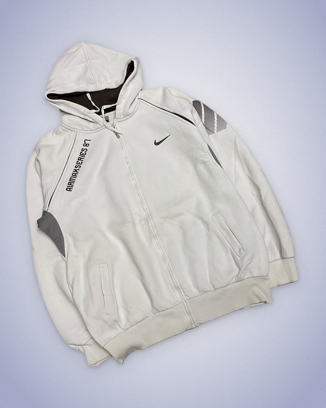Nike Airmax 87 Zip-Up White/Brown — 2