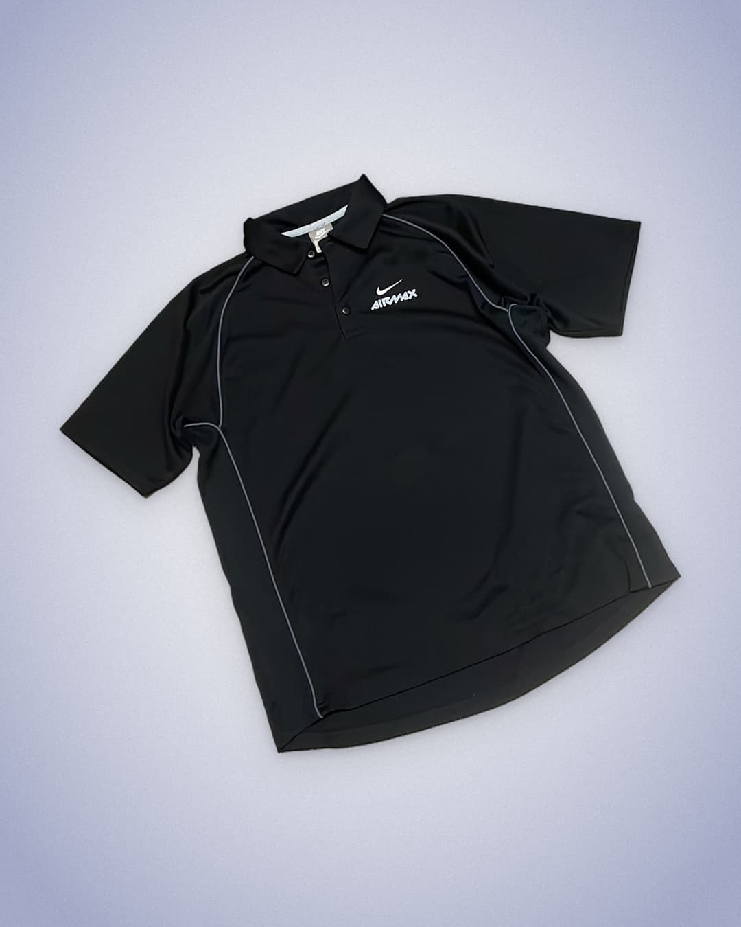 Nike Airmax 360 Poloshirt Black — 2