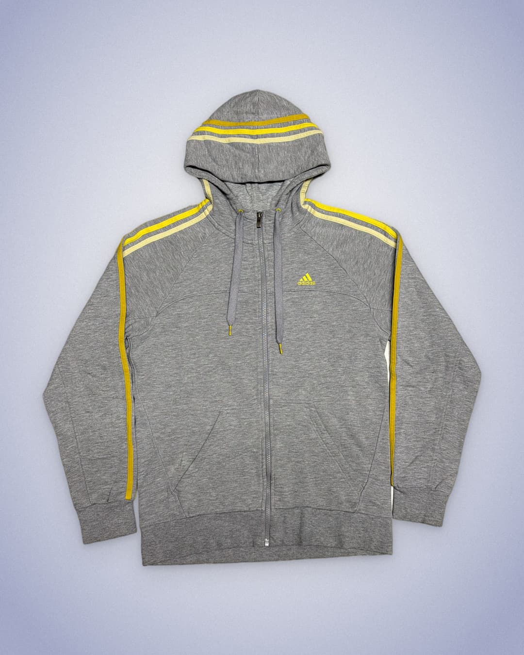 Adidas Zip-Up Grey/yellow — 1