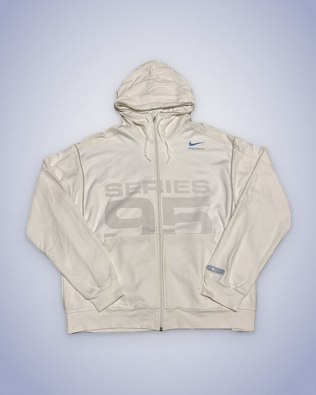 Nike Airmax 95 Zip-Up White/Blue — 1