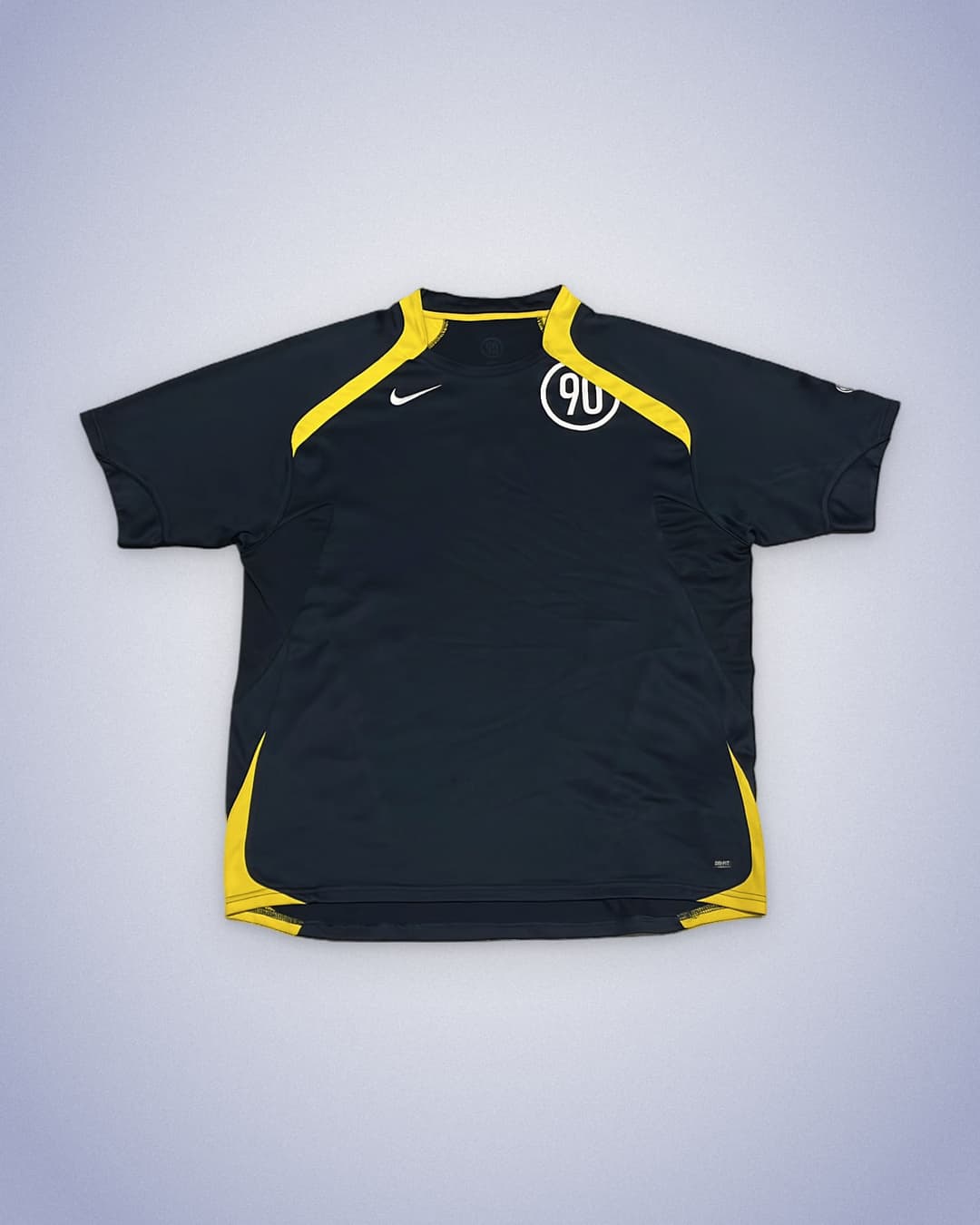 Nike T90 T-Shirt Navy/Yellow — 1