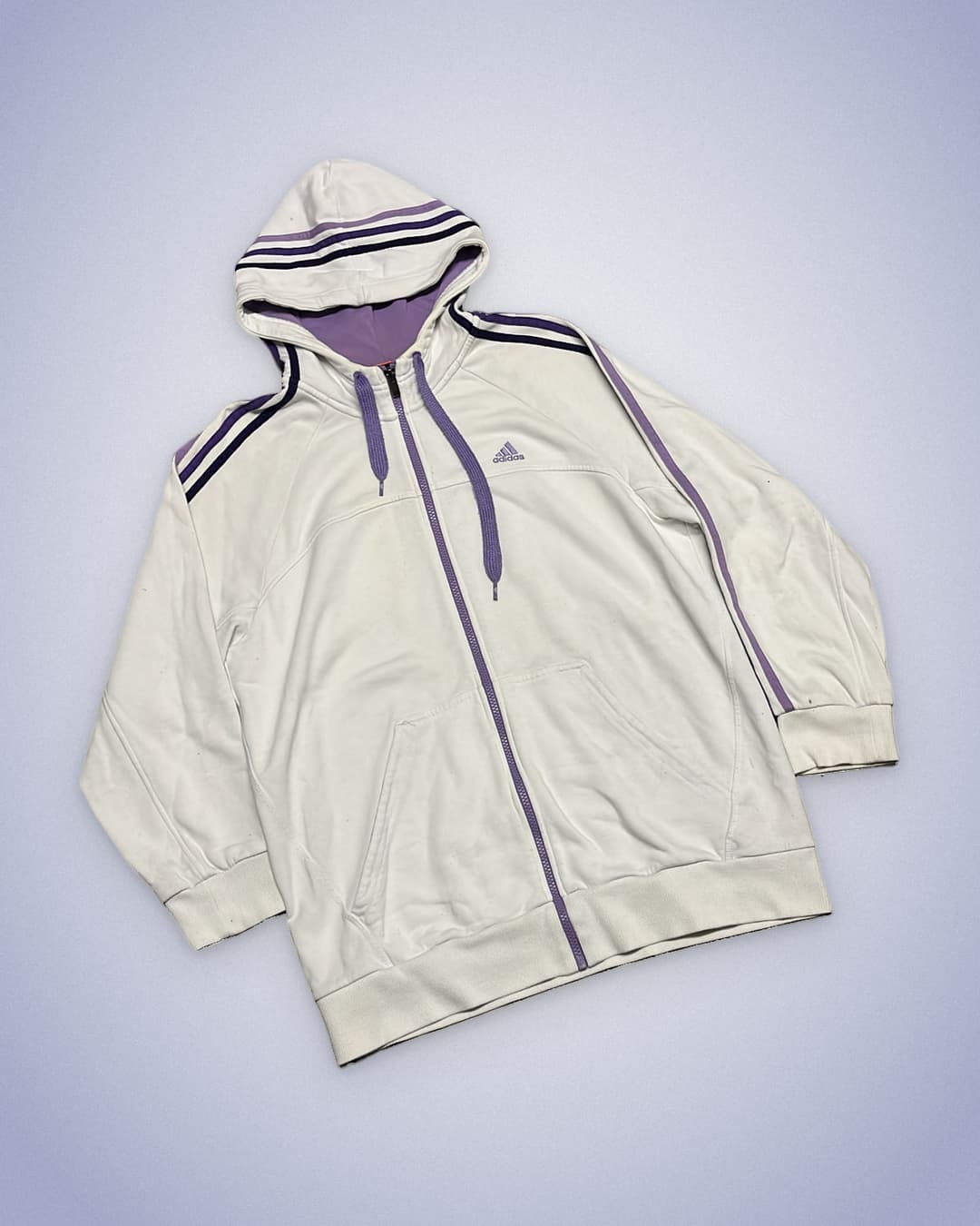 Adidas PE Zip-Up White/Violet — 2