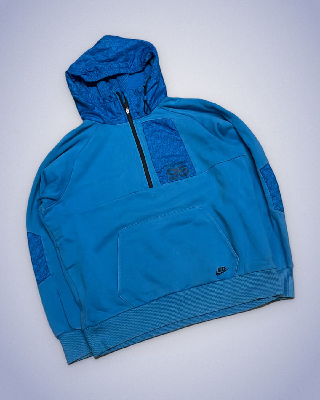 Nike Airmax 95 1/4 Zip Hoodie Blue — 2