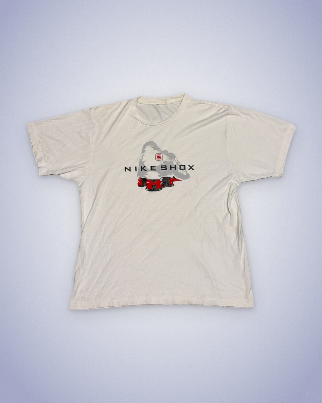Nike Shox T-Shirt White/Red — 1