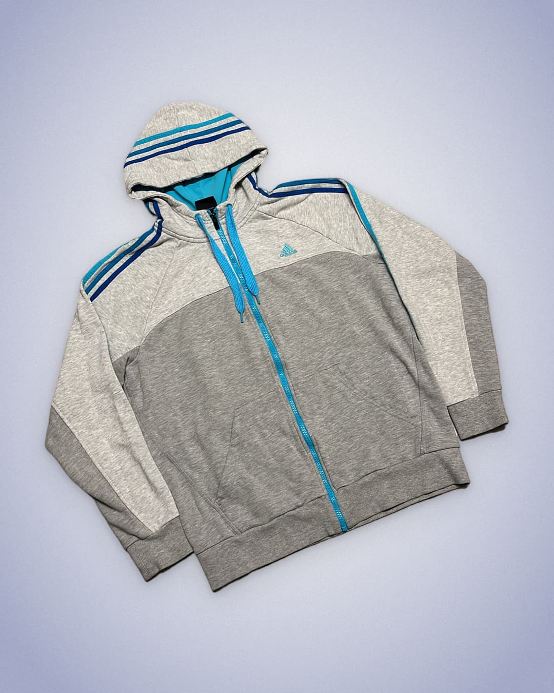 Adidas PE Zip-Up Grey/Blue — 2