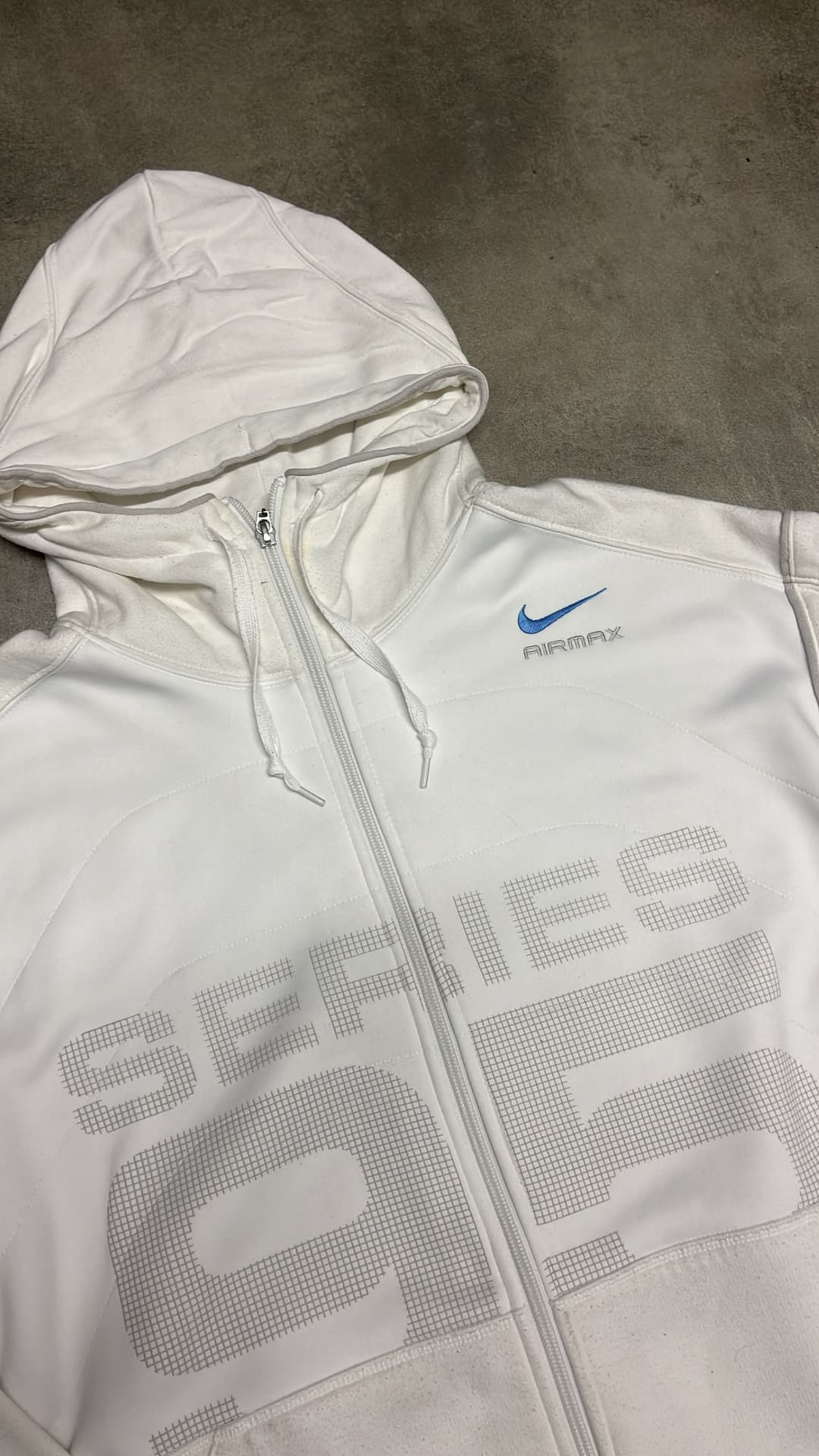 Nike Airmax 95 Zip-Up White/Blue — 4