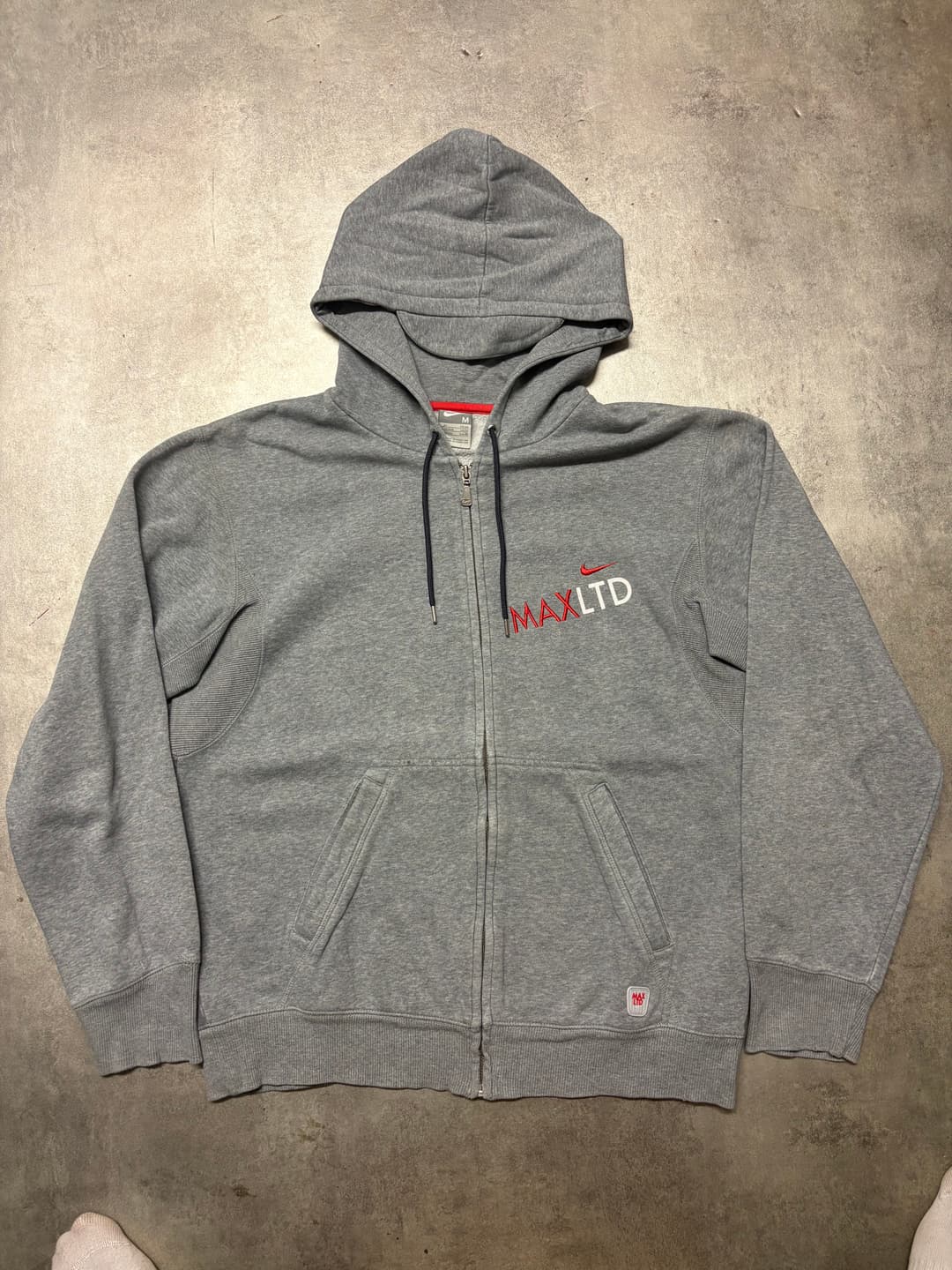 Nike Airmax LTD Zip-Up Grey/Red — 1