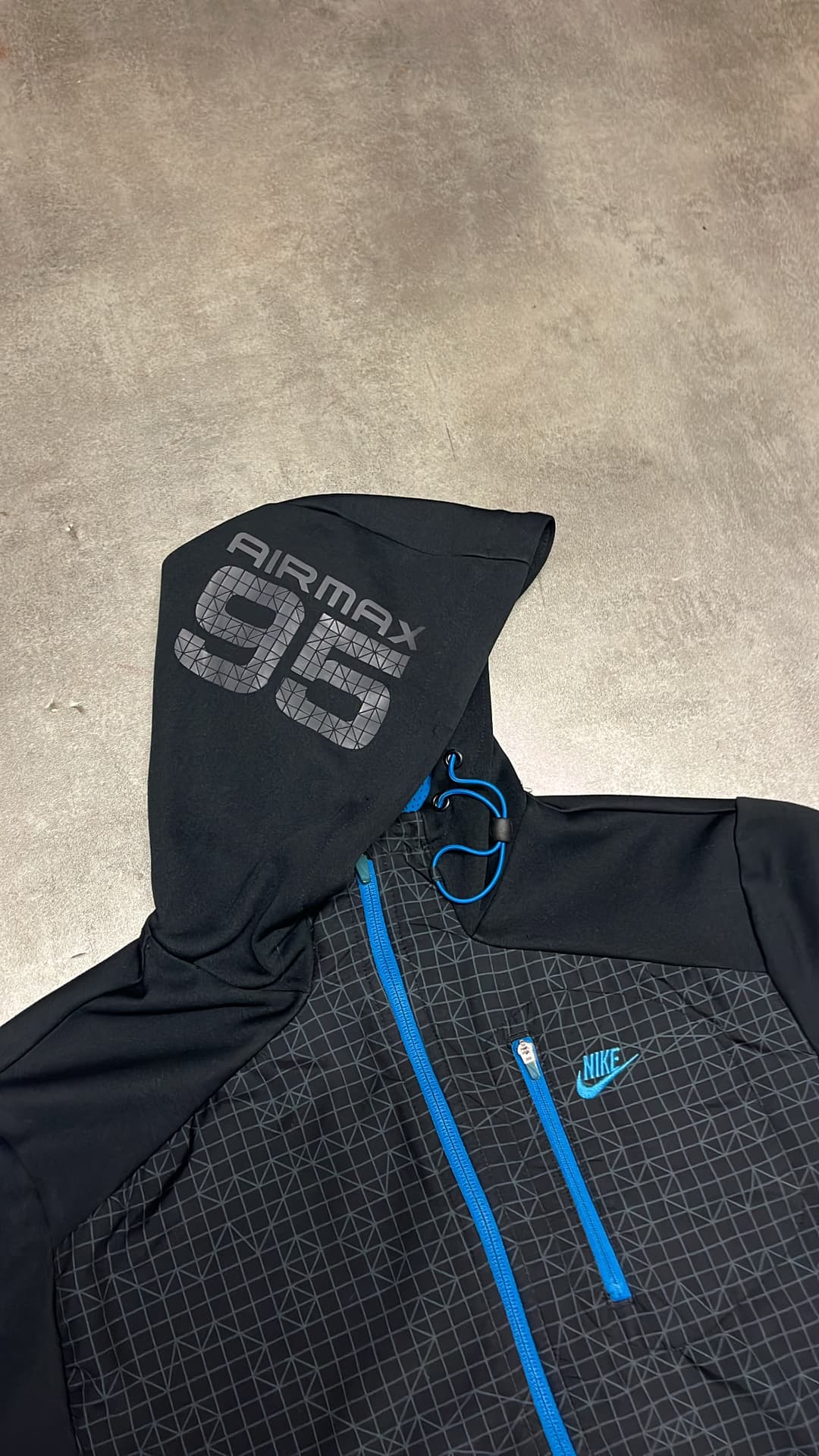 Nike Airmax 95 Zip-Up Black/Blue — 3