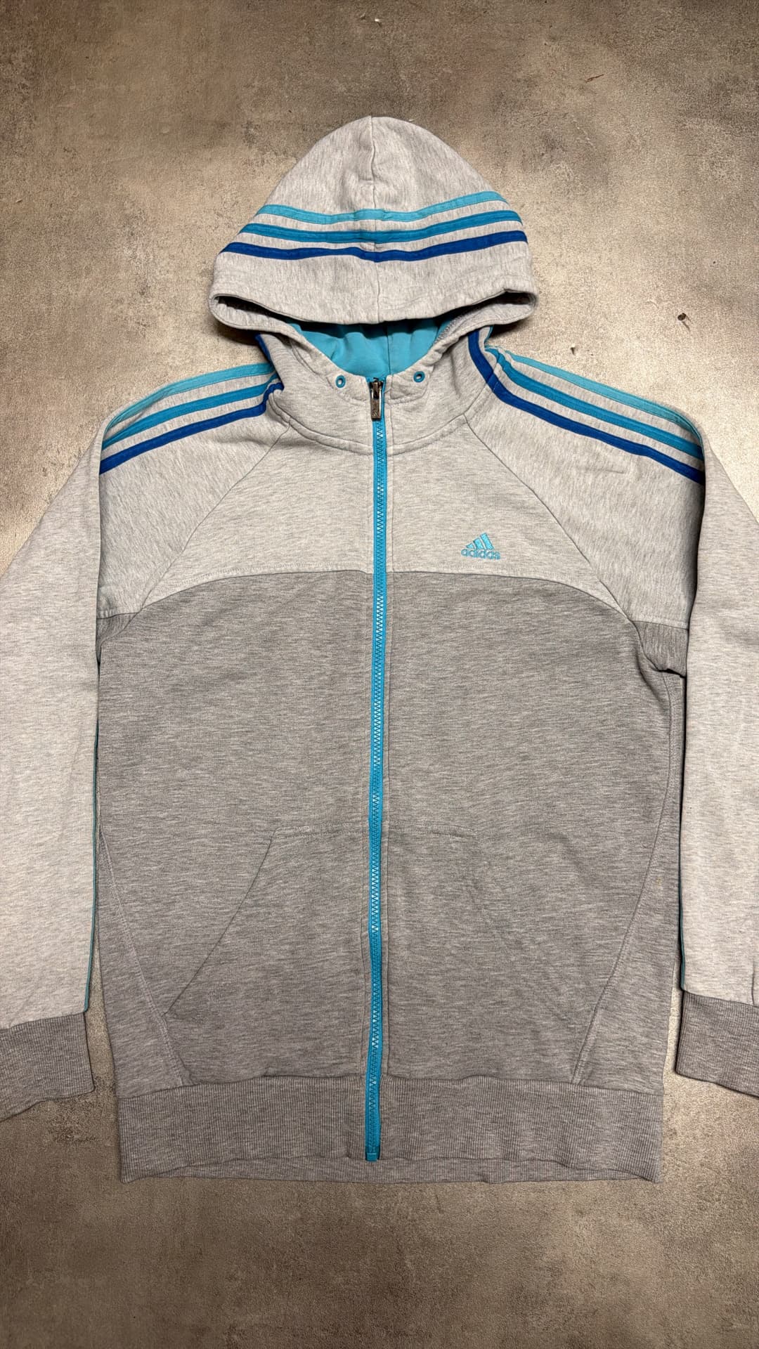 Adidas PE Zip up Grey/blue — 2