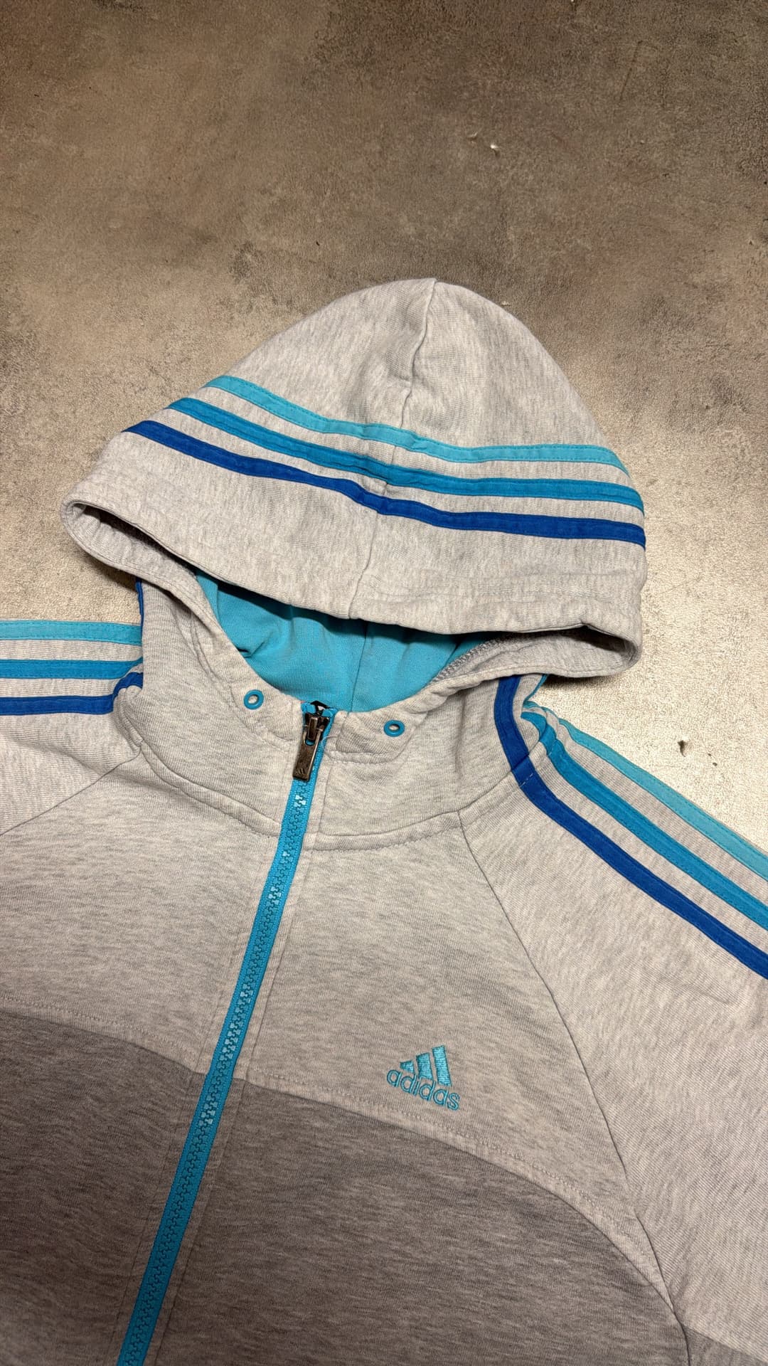 Adidas PE Zip up Grey/blue — 3