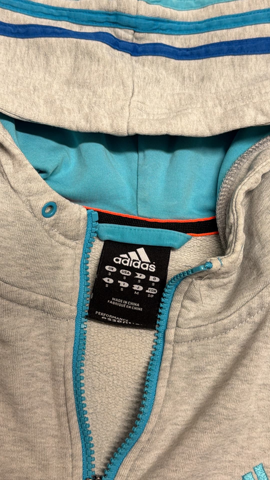 Adidas PE Zip up Grey/blue — 4