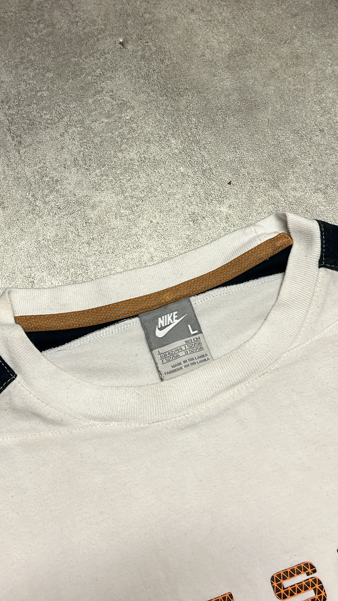 Nike Unknown T-Shirt White/Orange — 6