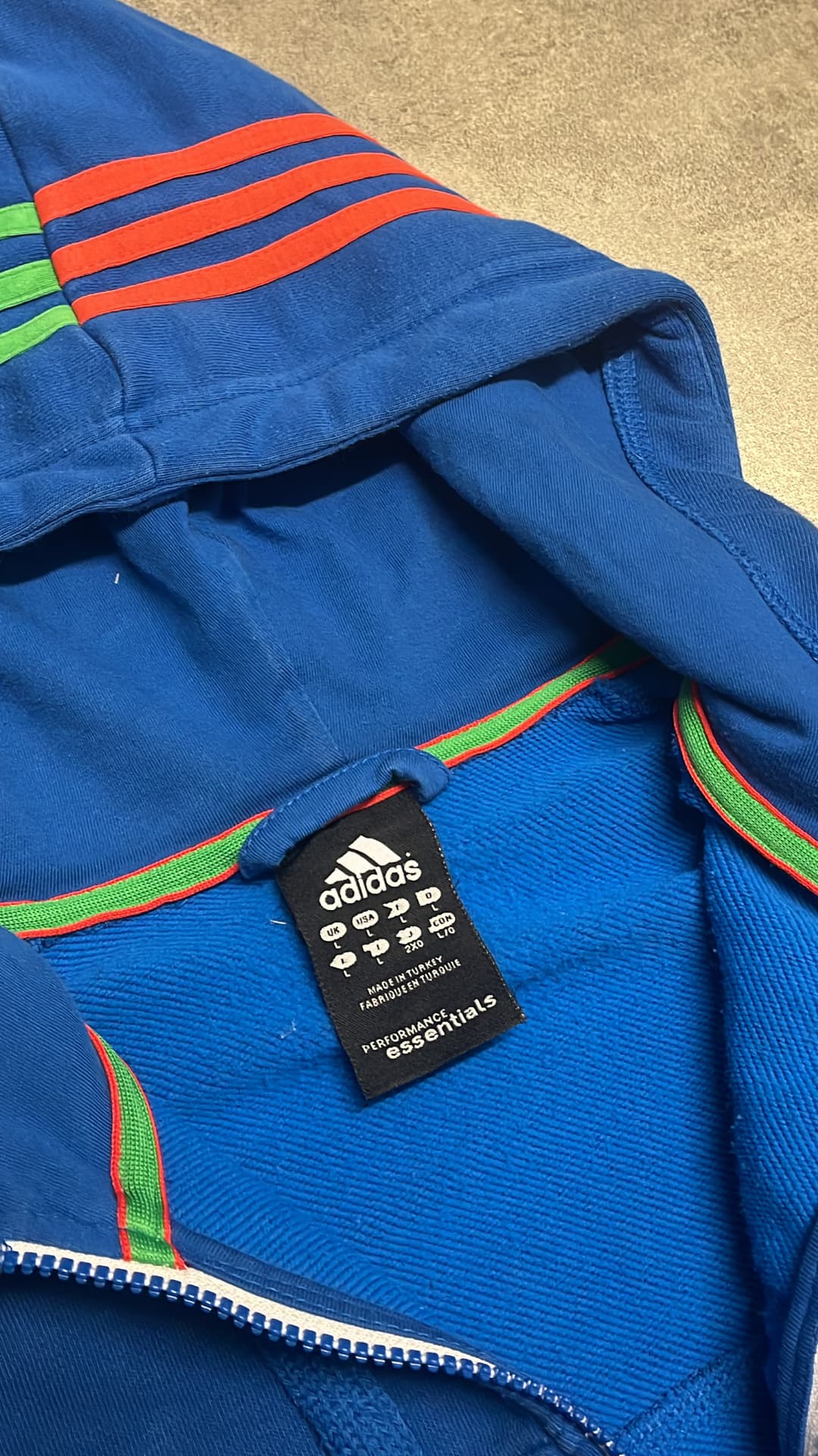 Adidas PE Zip-Up Blue/Red — 4