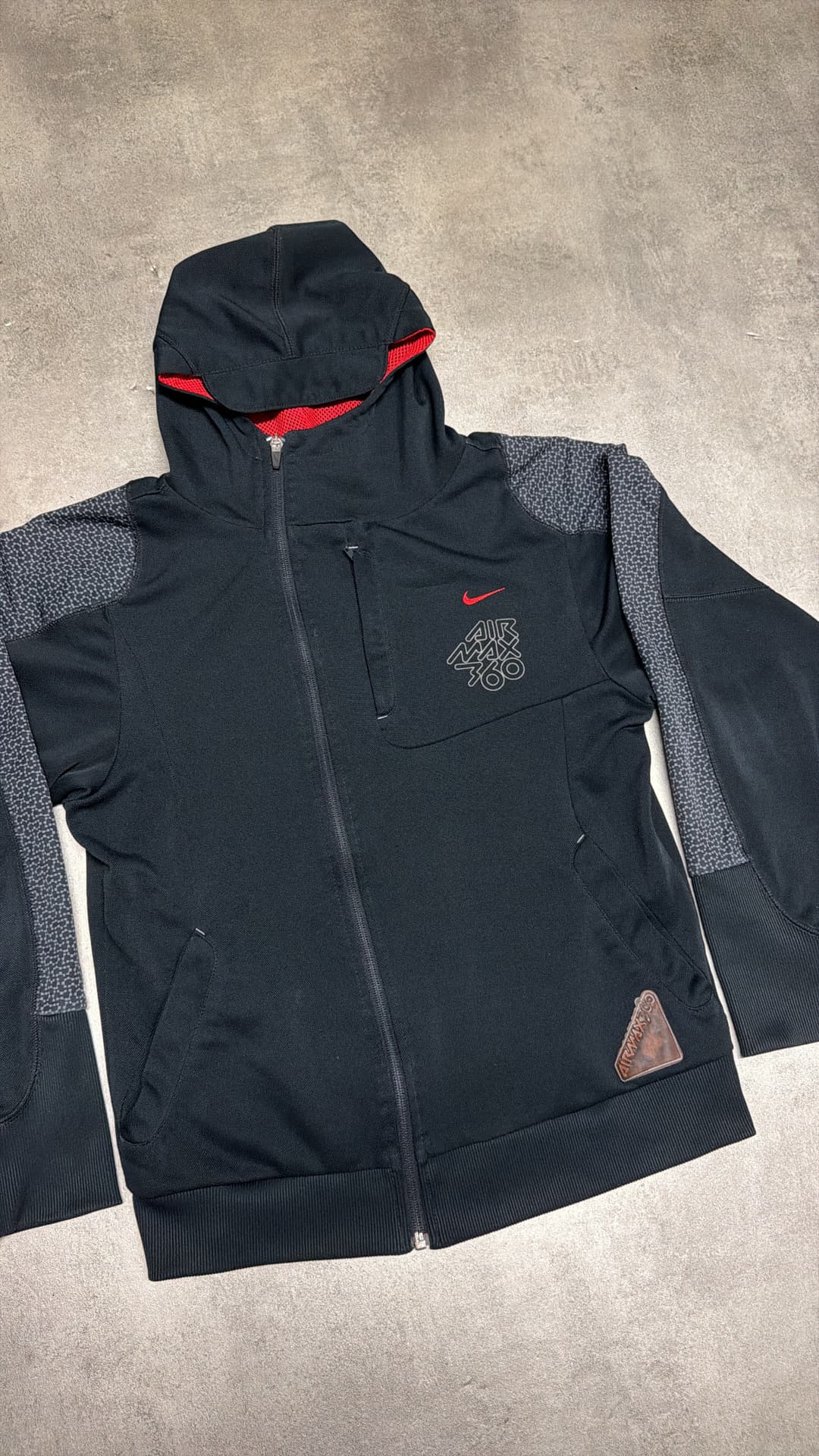 Nike Airmax 360 Zip-Up Black — 2