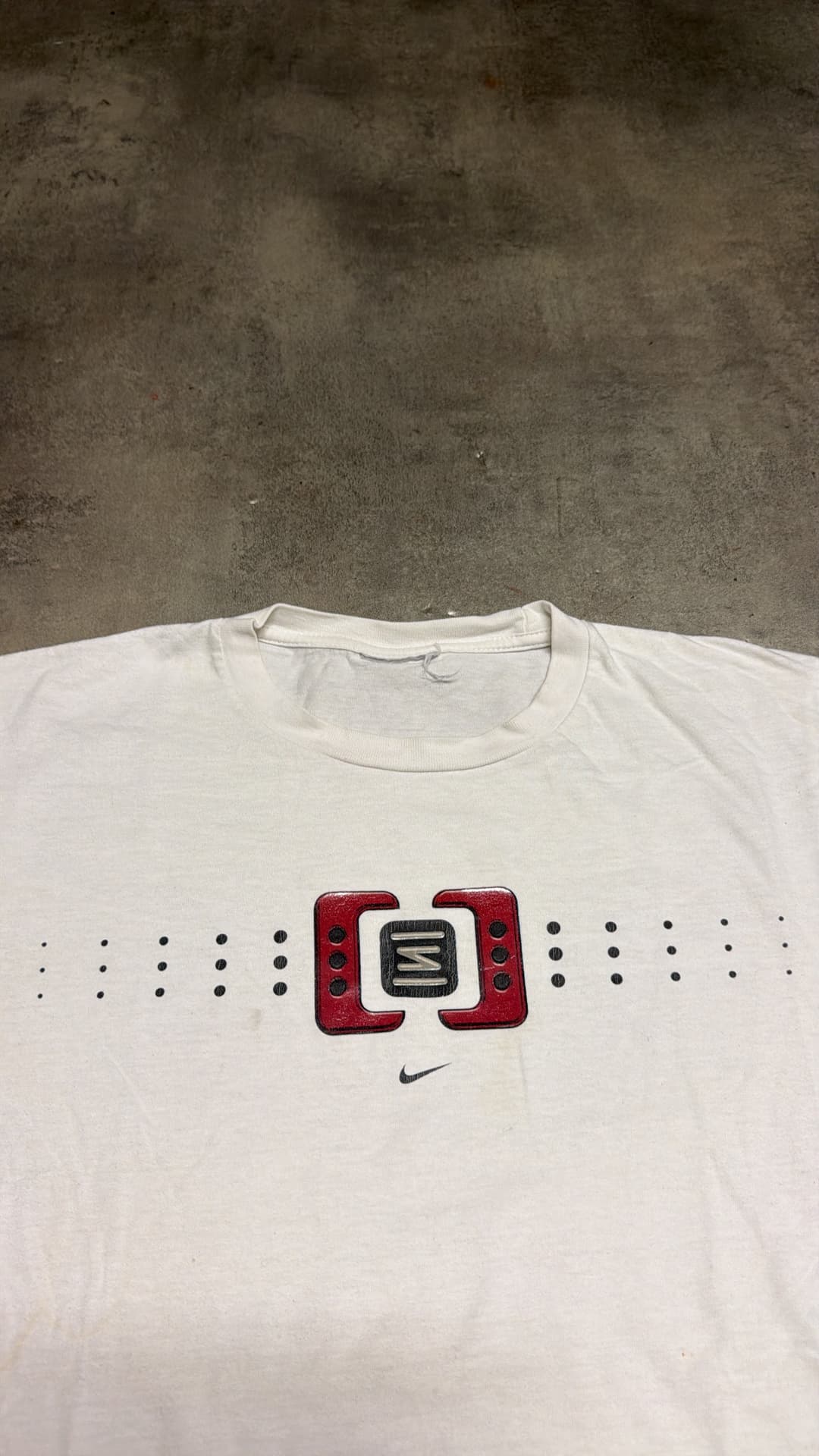 Nike Shox T-Shirt White/Red — 4