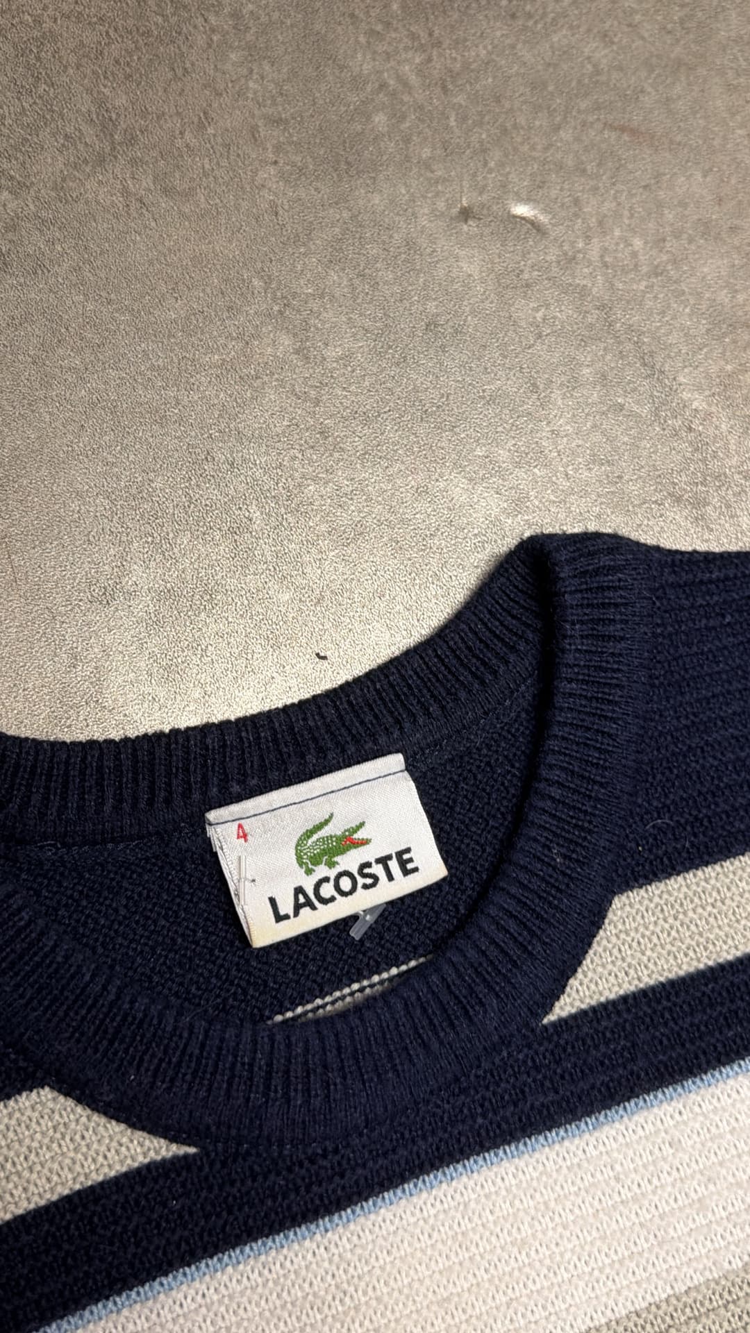 Lacoste Sweater Navy/White — 4