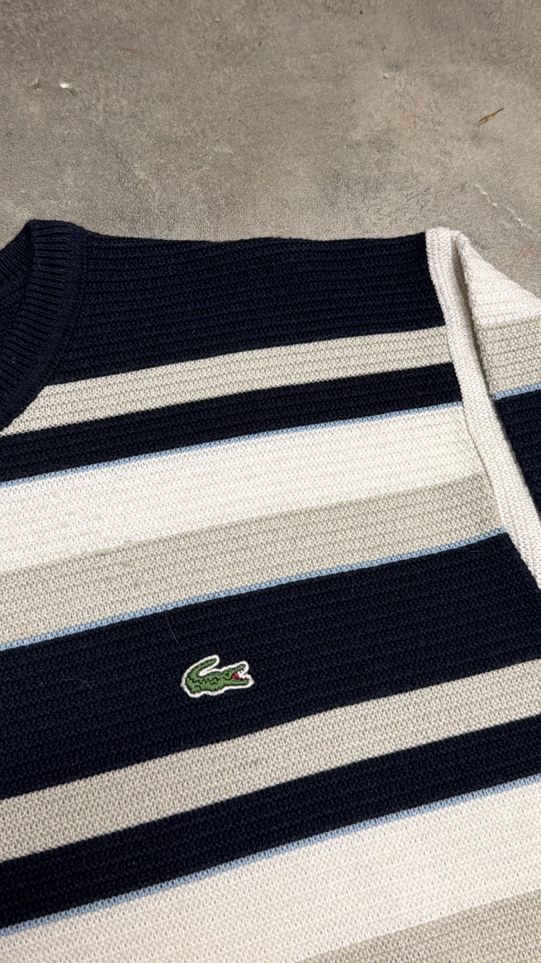 Lacoste Sweater Navy/White — 3