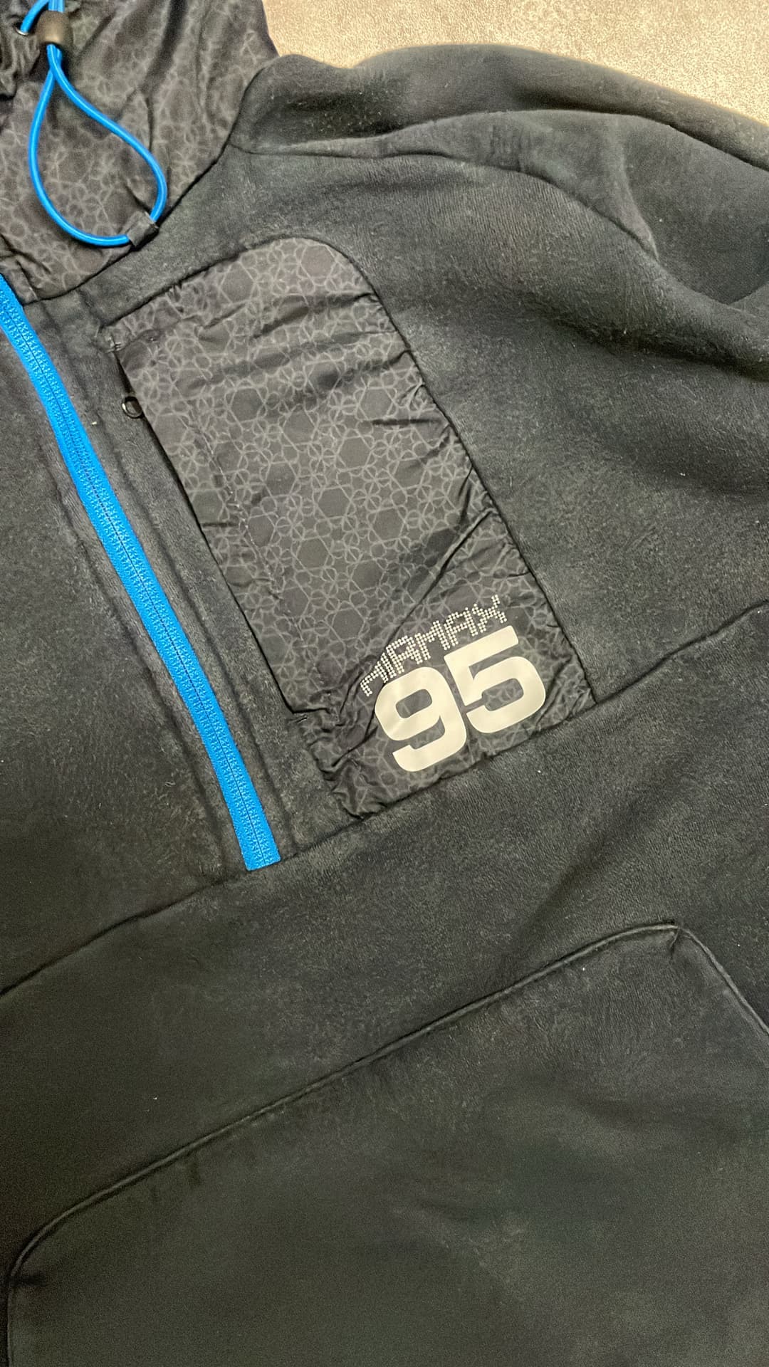 Nike Airmax 95 1/4 Zip Hoodie Black — 3
