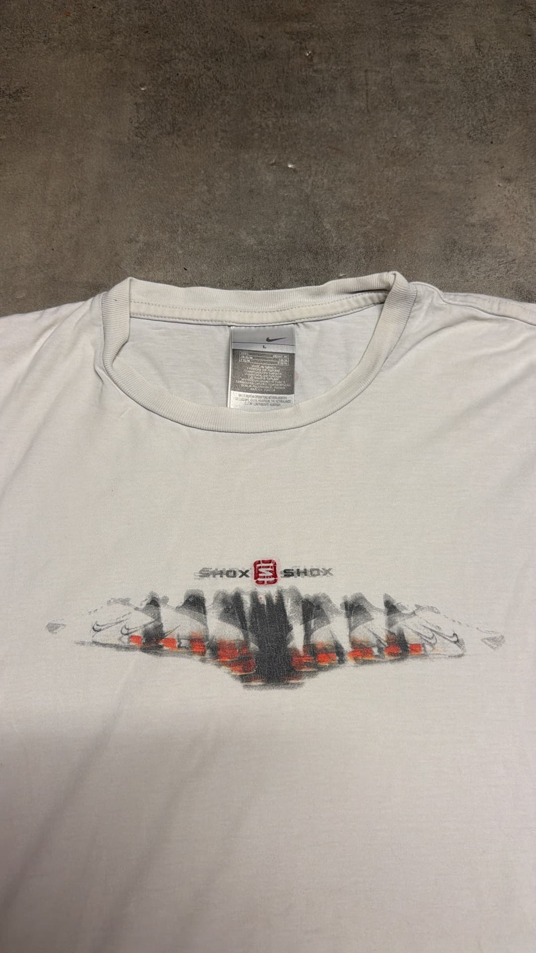Nike Shox T-Shirt White/Red — 4