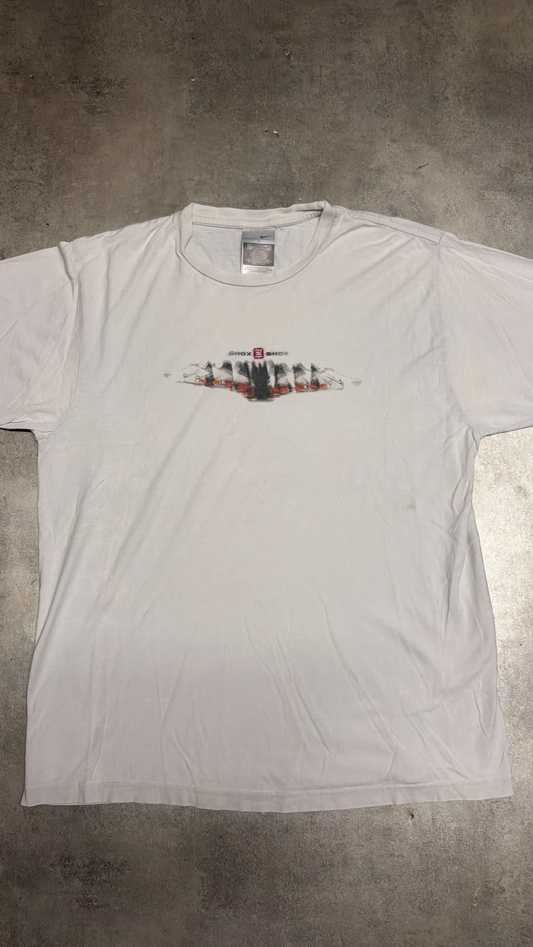 Nike Shox T-Shirt White/Red — 2