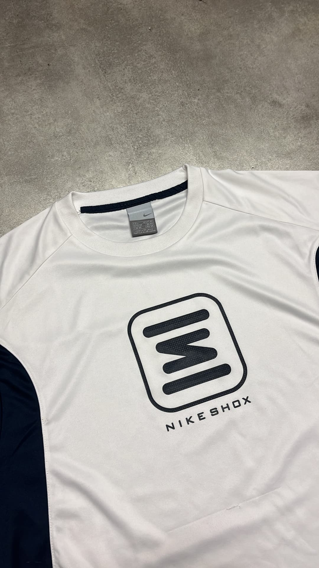 Nike Shox T-Shirt White/Navy — 3