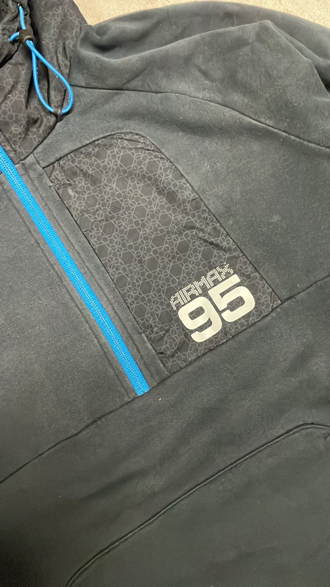 Nike Airmax 95 1/4 Zip Hoodie Black — 4
