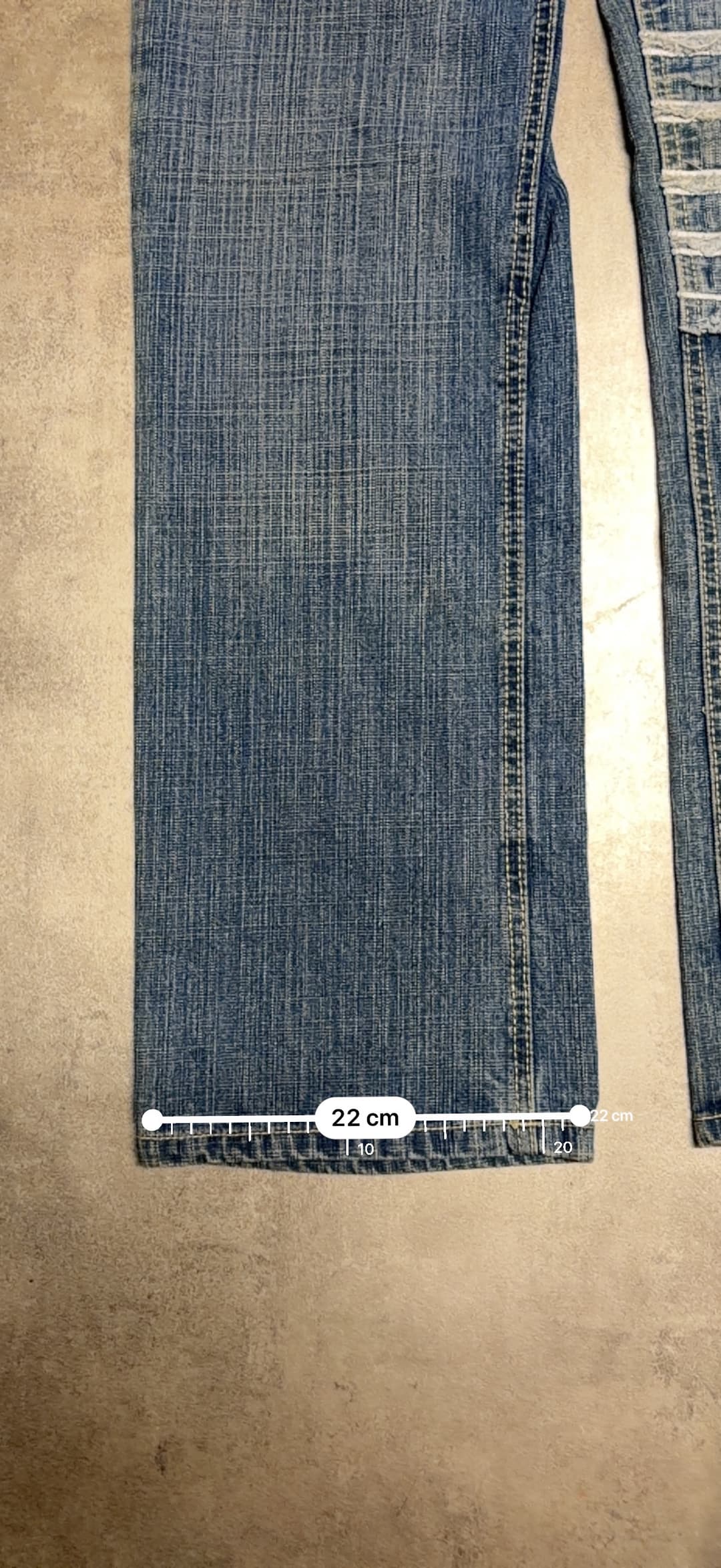 Armani Big Print Jeans Blue — 12