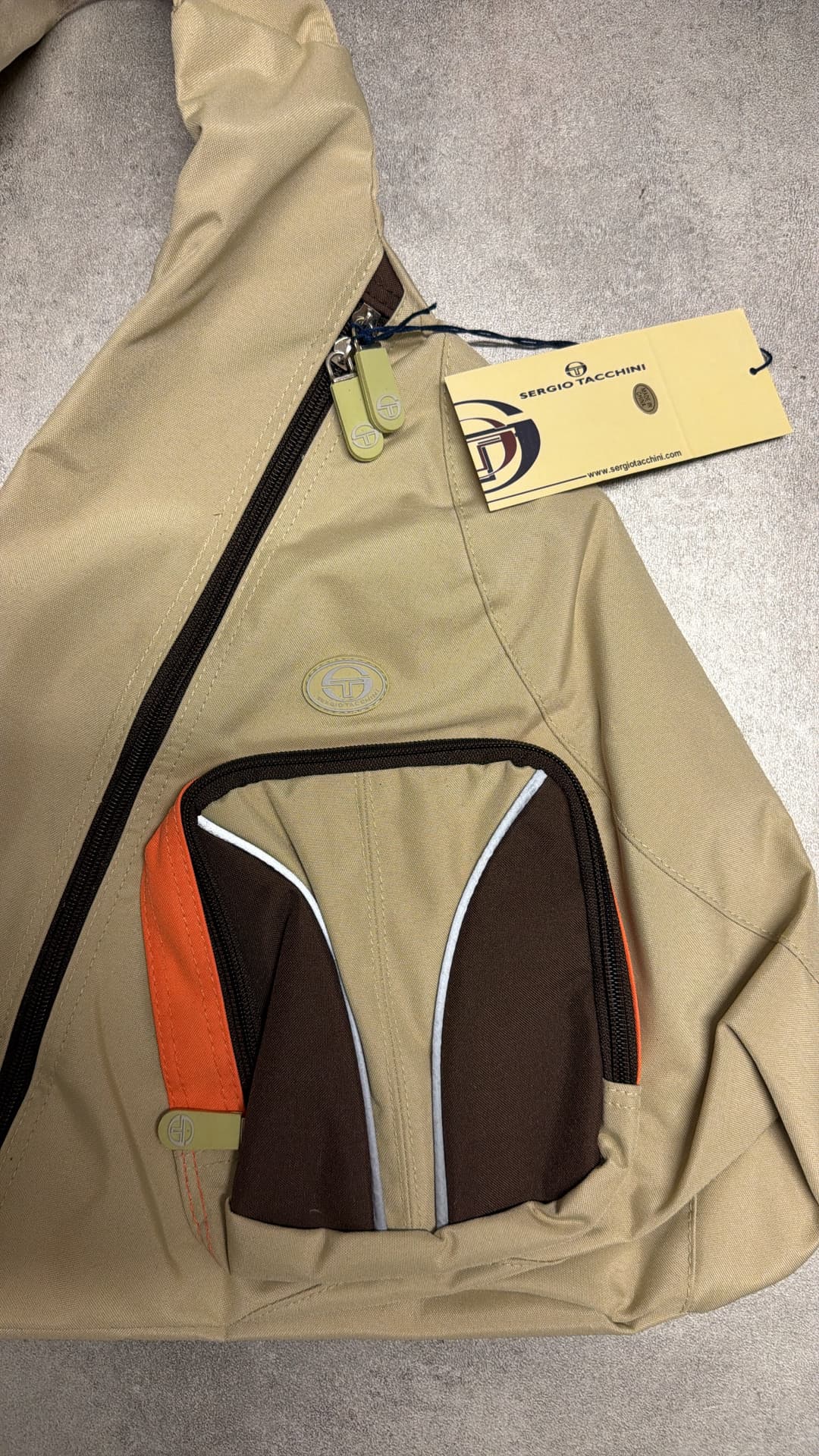 Sergio Tacchini Basic Bag Beige — 3